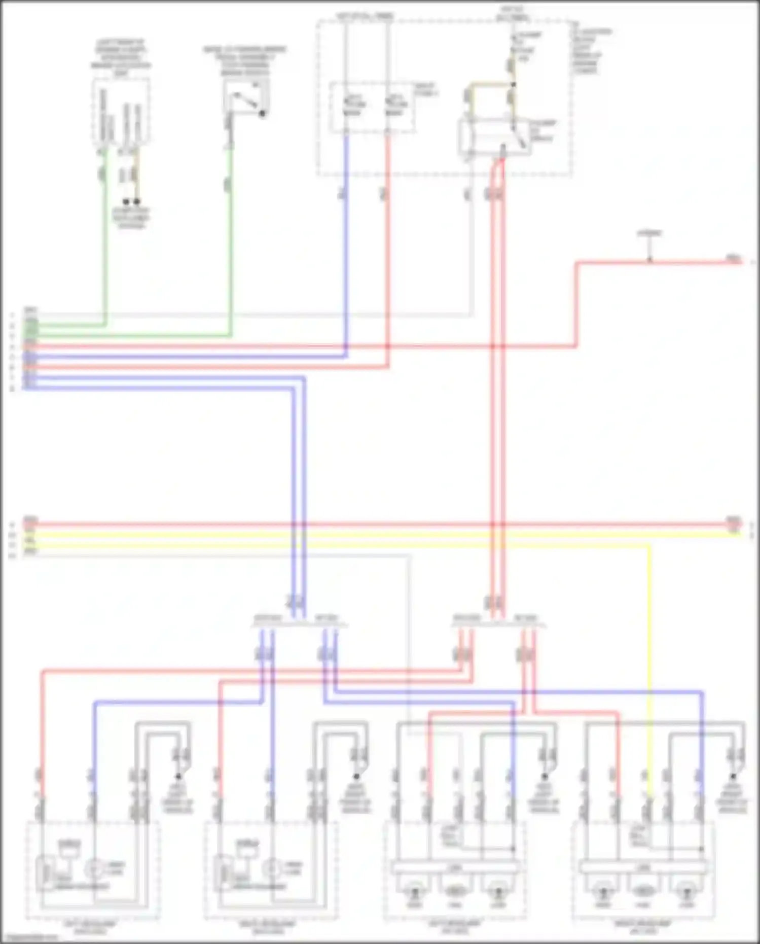 Wiring diagram h/lamp hi relay for Kia Niro I facelift (2019-2022) (1 of 3)