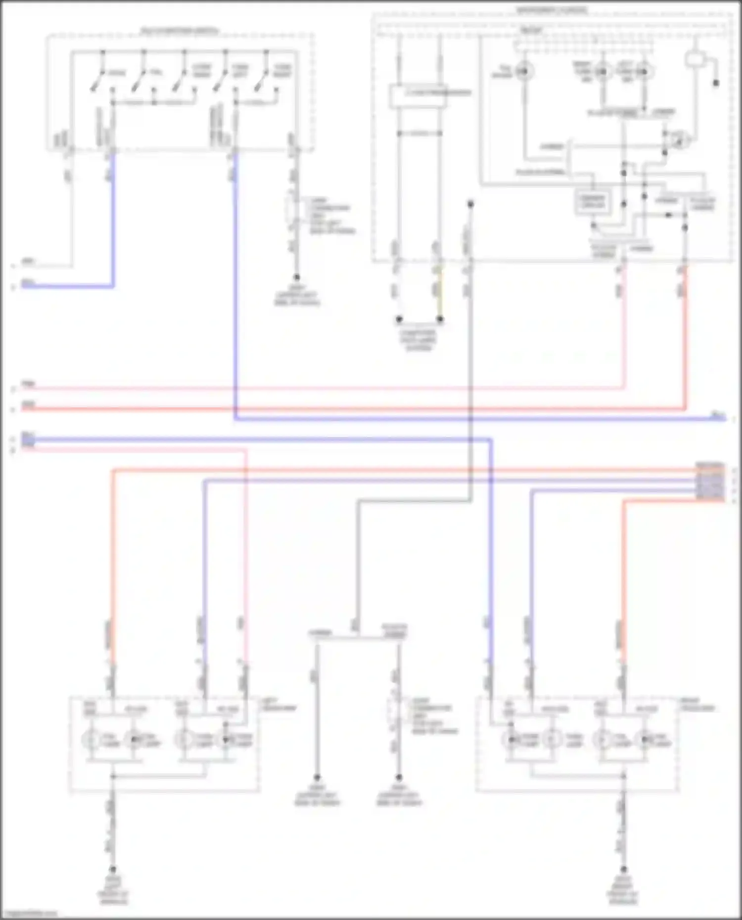 Wiring diagram instrument cluster for Kia Niro I facelift (2019-2022) (6 of 39)