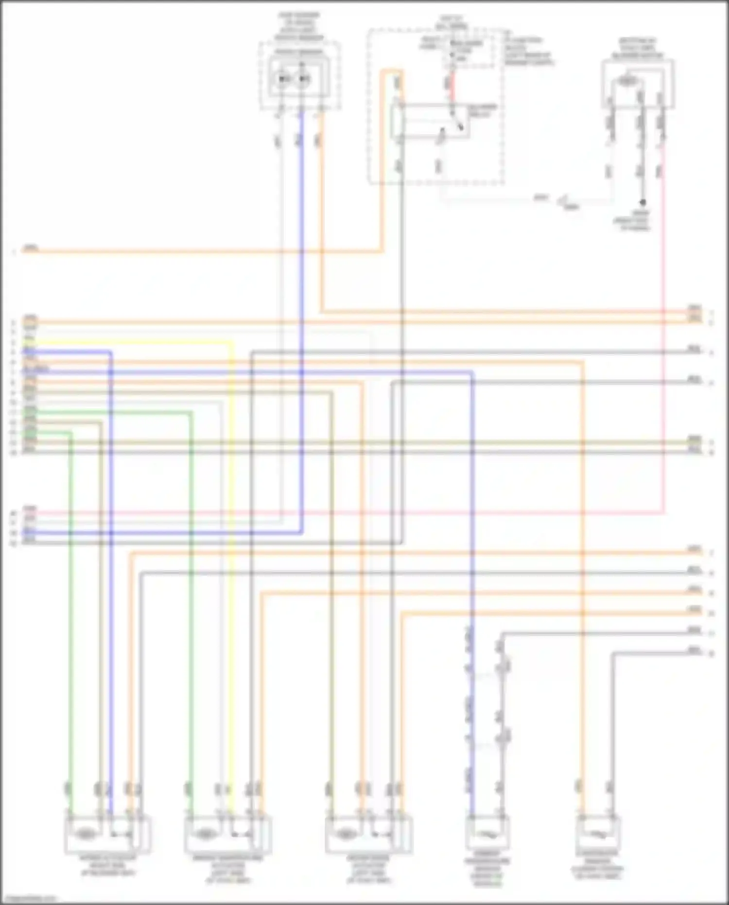Wiring diagram intake actuator for Kia Niro I facelift (2019-2022) (1 of 1)