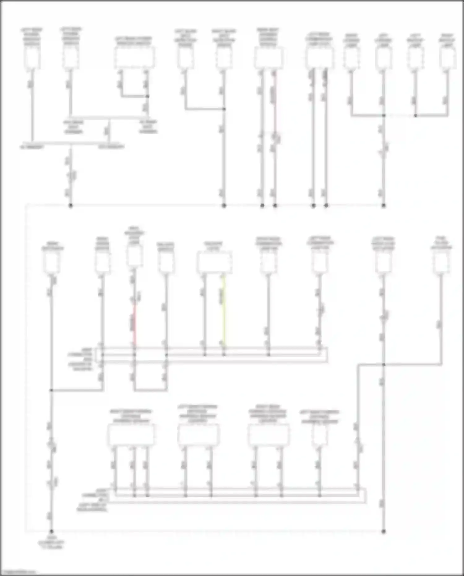 Wiring diagram left rear door lock actuator for Kia Niro I facelift (2019-2022) (4 of 8)