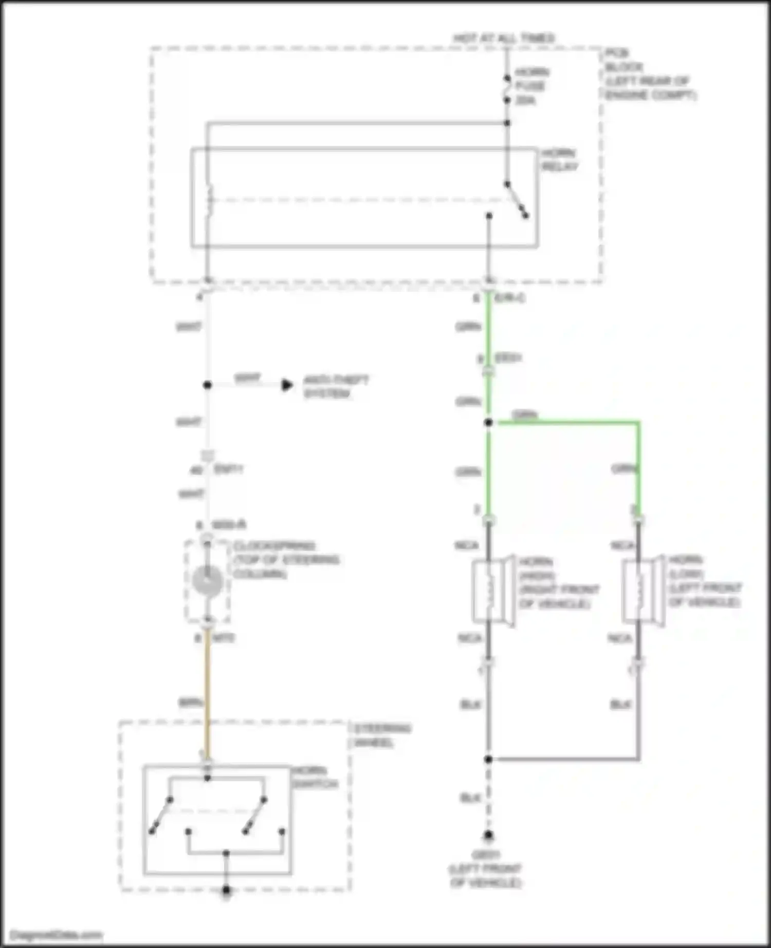 Wiring diagram pcb block for Kia Niro I facelift (2019-2022) (14 of 22)