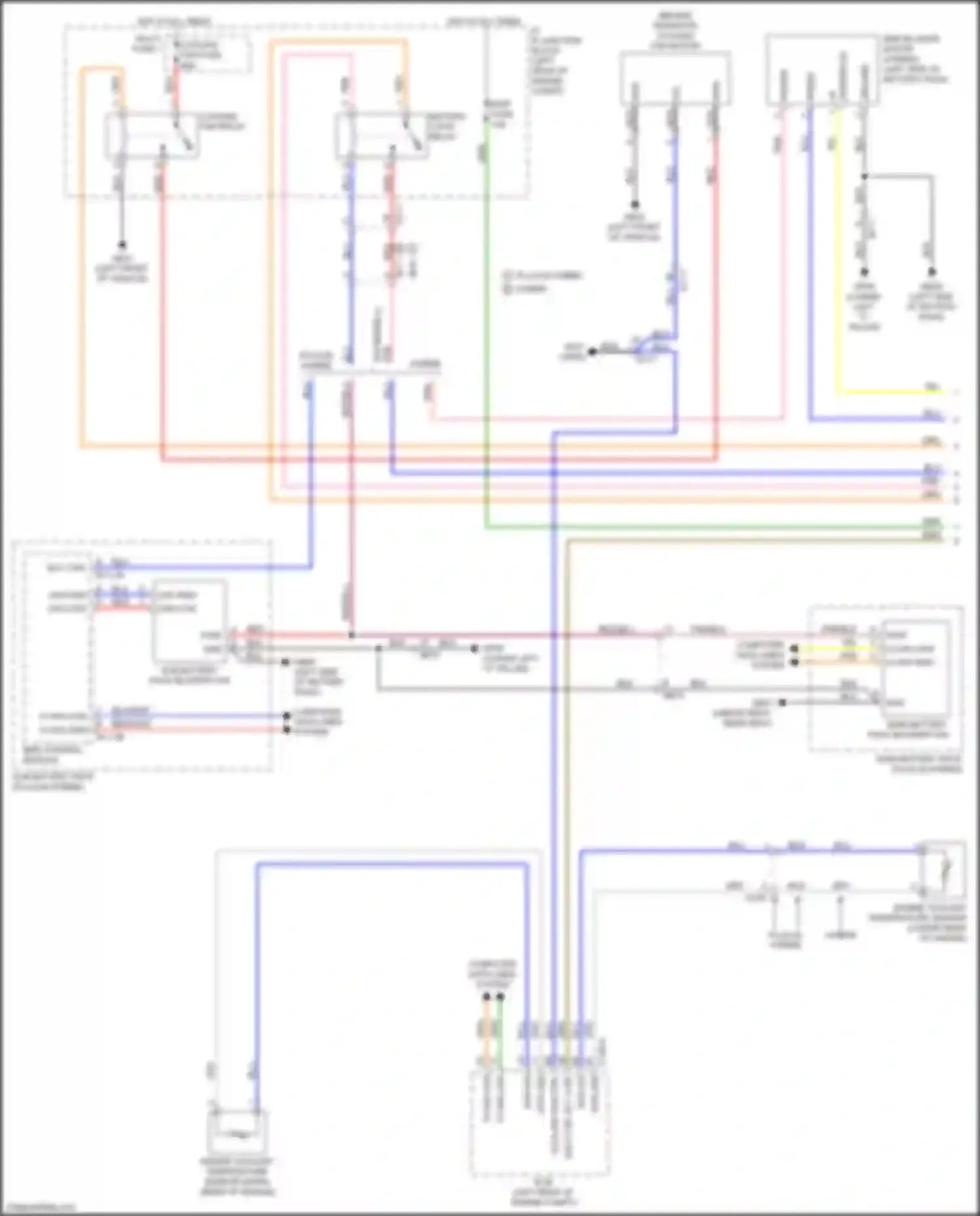 Wiring diagram plug-in hybrid, hybrid for Kia Niro I facelift (2019-2022) (2 of 3)