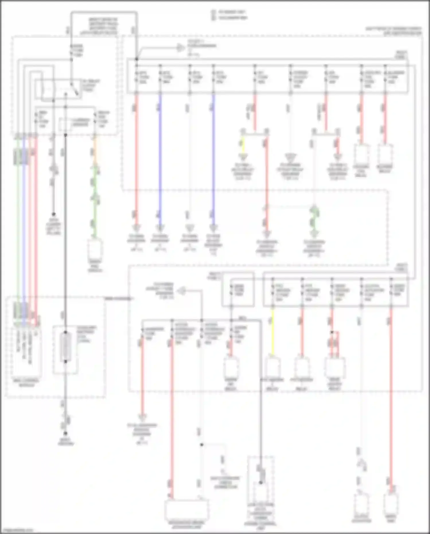 Wiring diagram ptc heater 2 fuse for Kia Niro I facelift (2019-2022) (2 of 3)