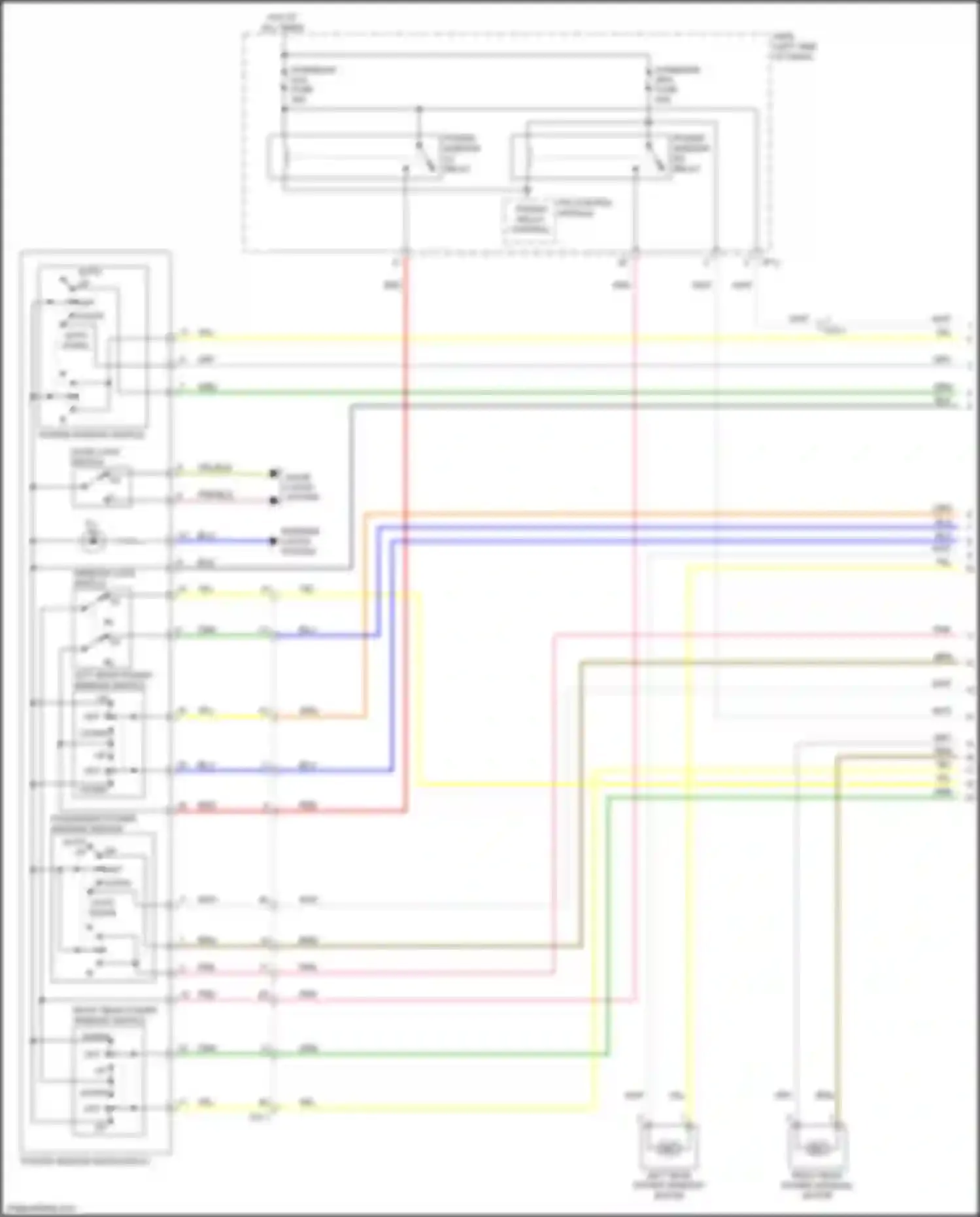 Wiring diagram p/wdw relay control for Kia Niro I facelift (2019-2022) (3 of 3)