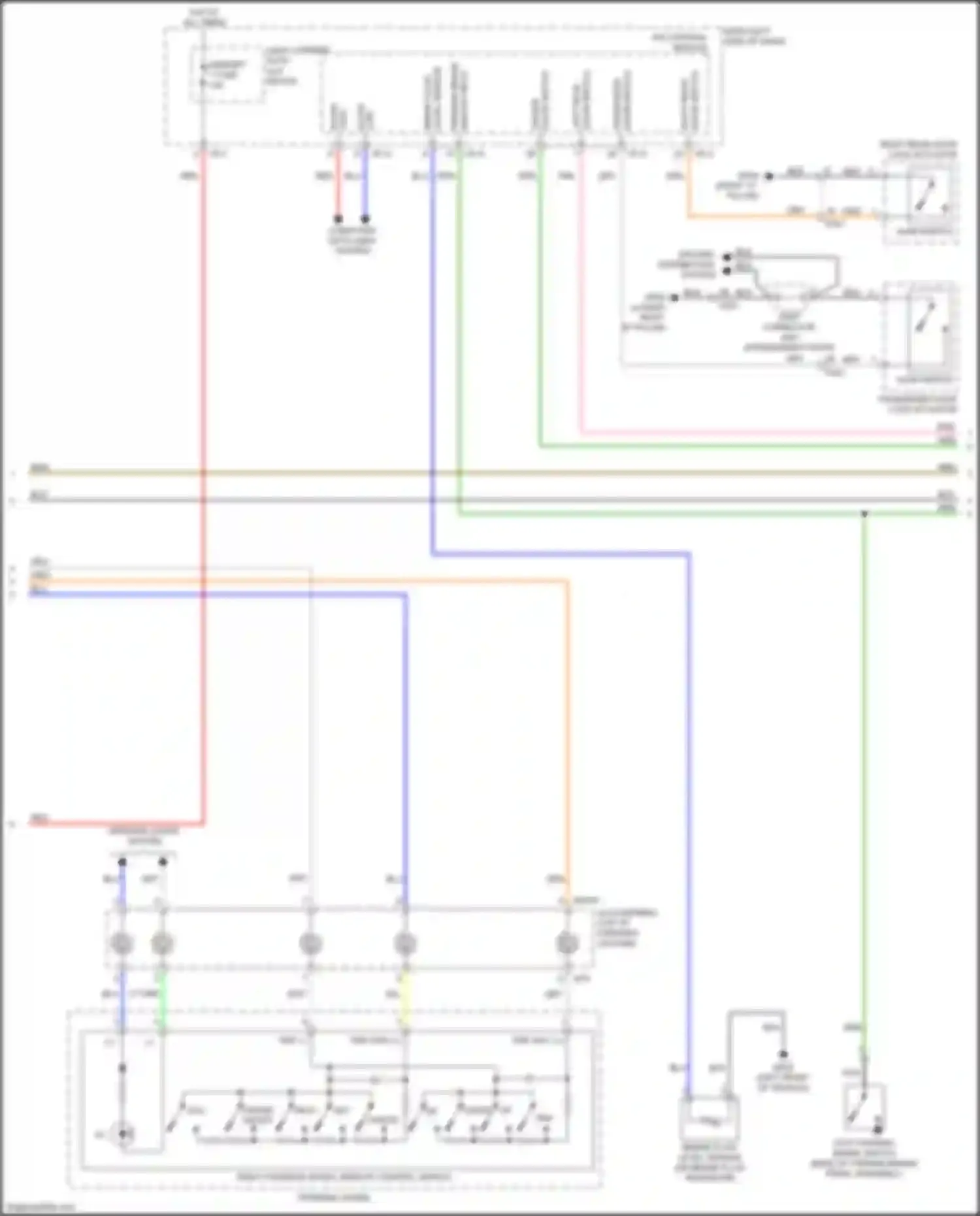 Wiring diagram right steering wheel remote control switch for Kia Niro I facelift (2019-2022) (2 of 6)