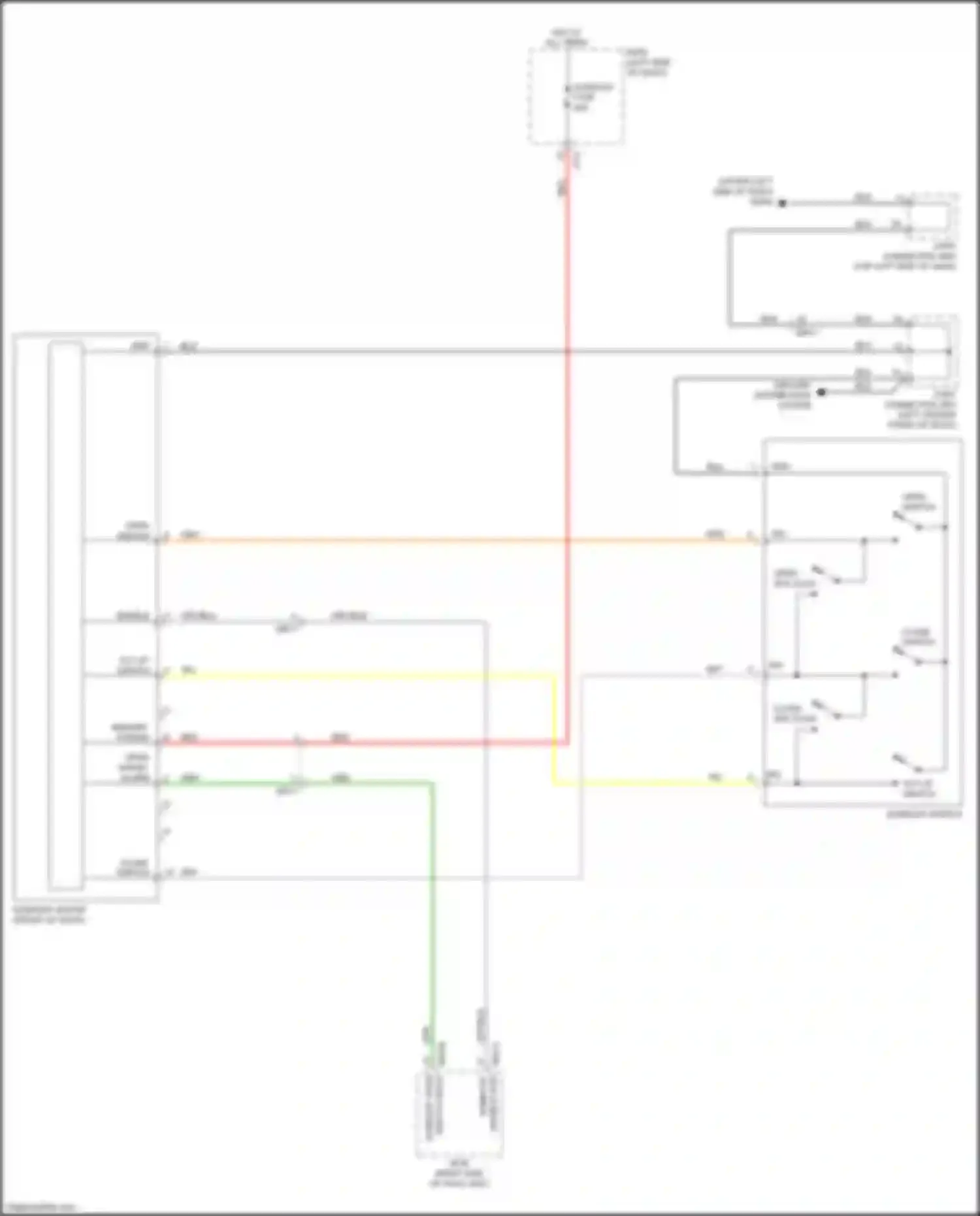 Wiring diagram tilt up switch for Kia Niro I facelift (2019-2022) (1 of 1)
