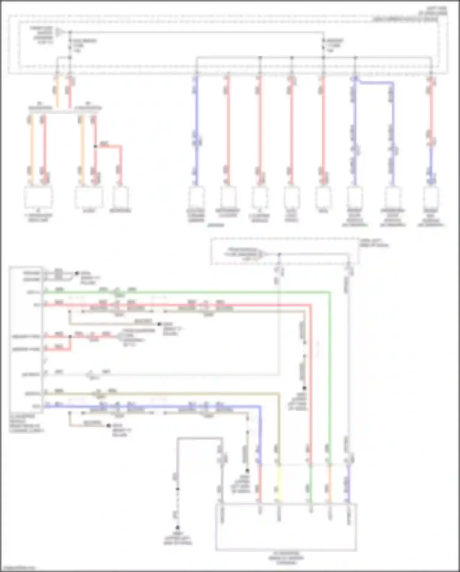 Wiring diagram w/ navigation for Kia Niro I facelift (2019-2022) (2 of 11)
