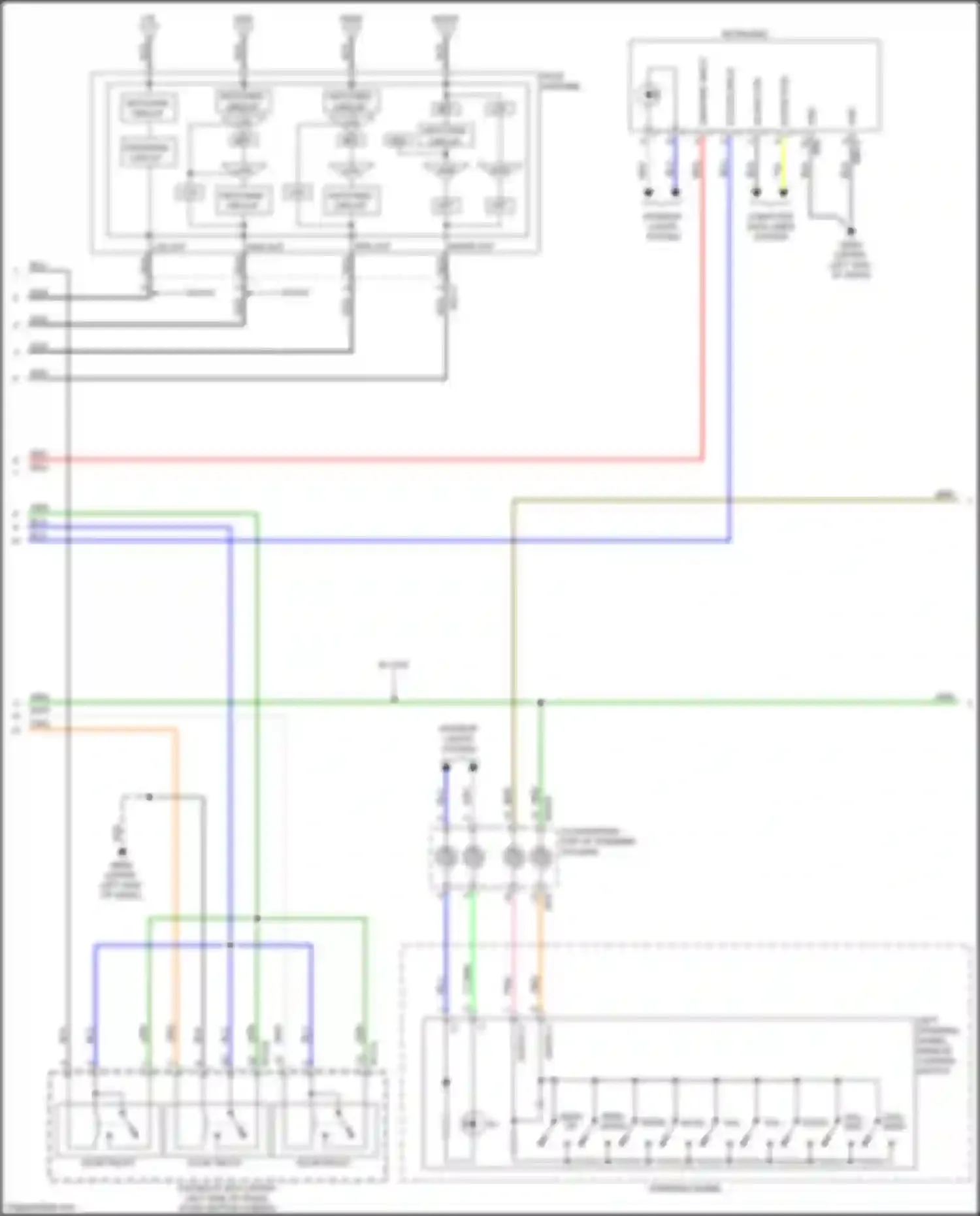 Wiring diagram w/ uvo for Kia Niro I facelift (2019-2022) (2 of 2)