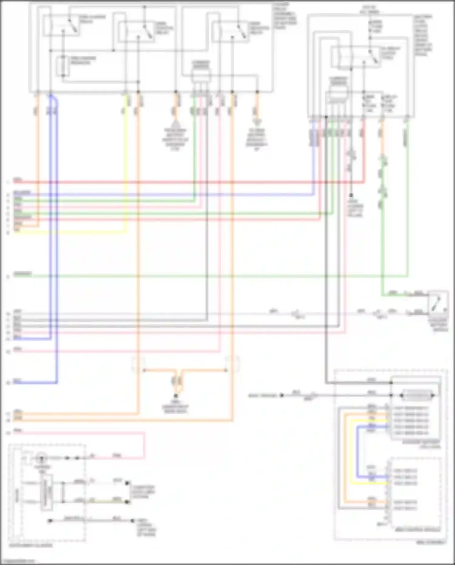 Niro Kia I (2016-2019): Wiring diagram engine performance 1.6l hybrid, hybrid control circuit (3 of 5)
