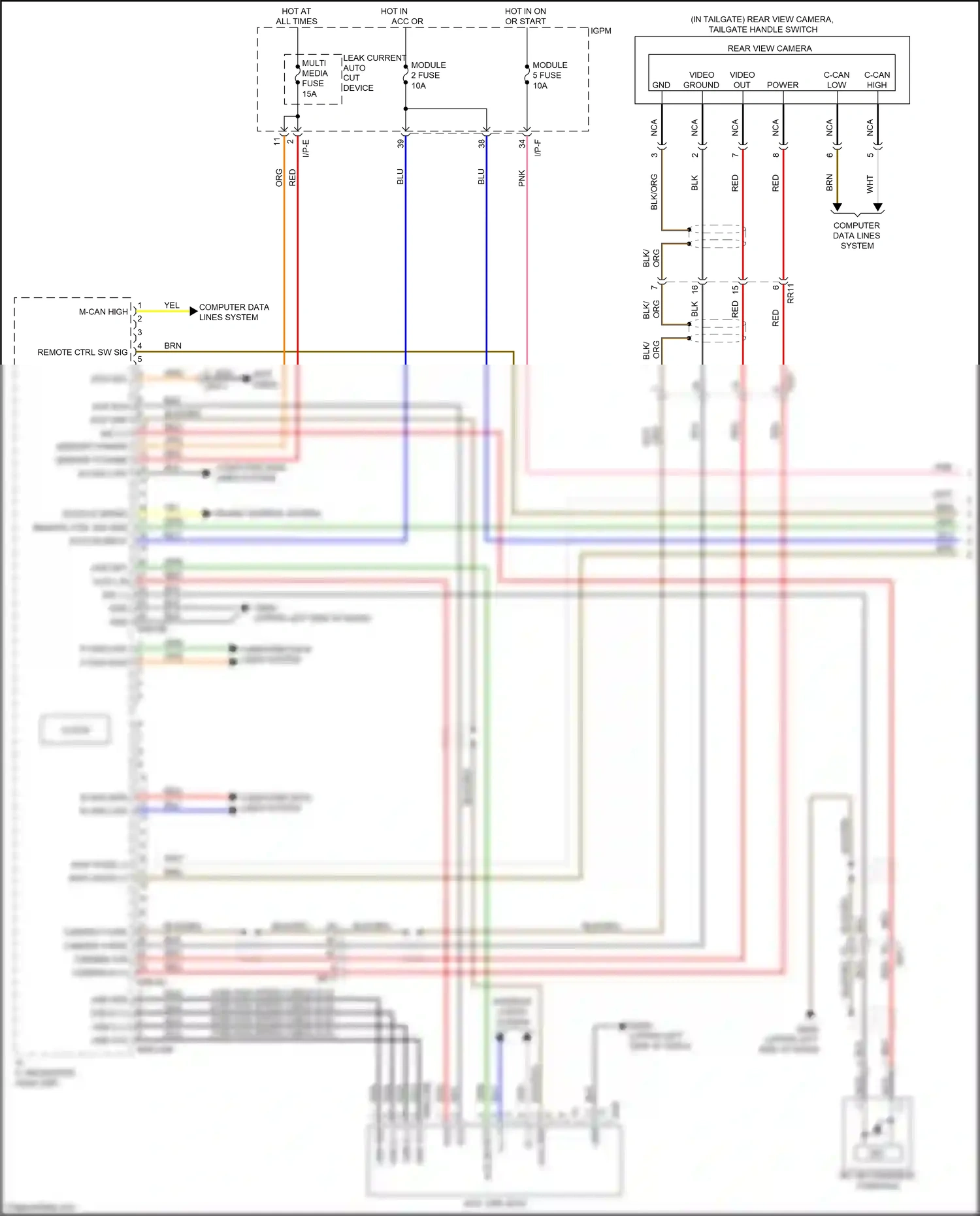 Kia Niro I (2016-2019) aux, usb jack wiring diagram  (3 of 6)