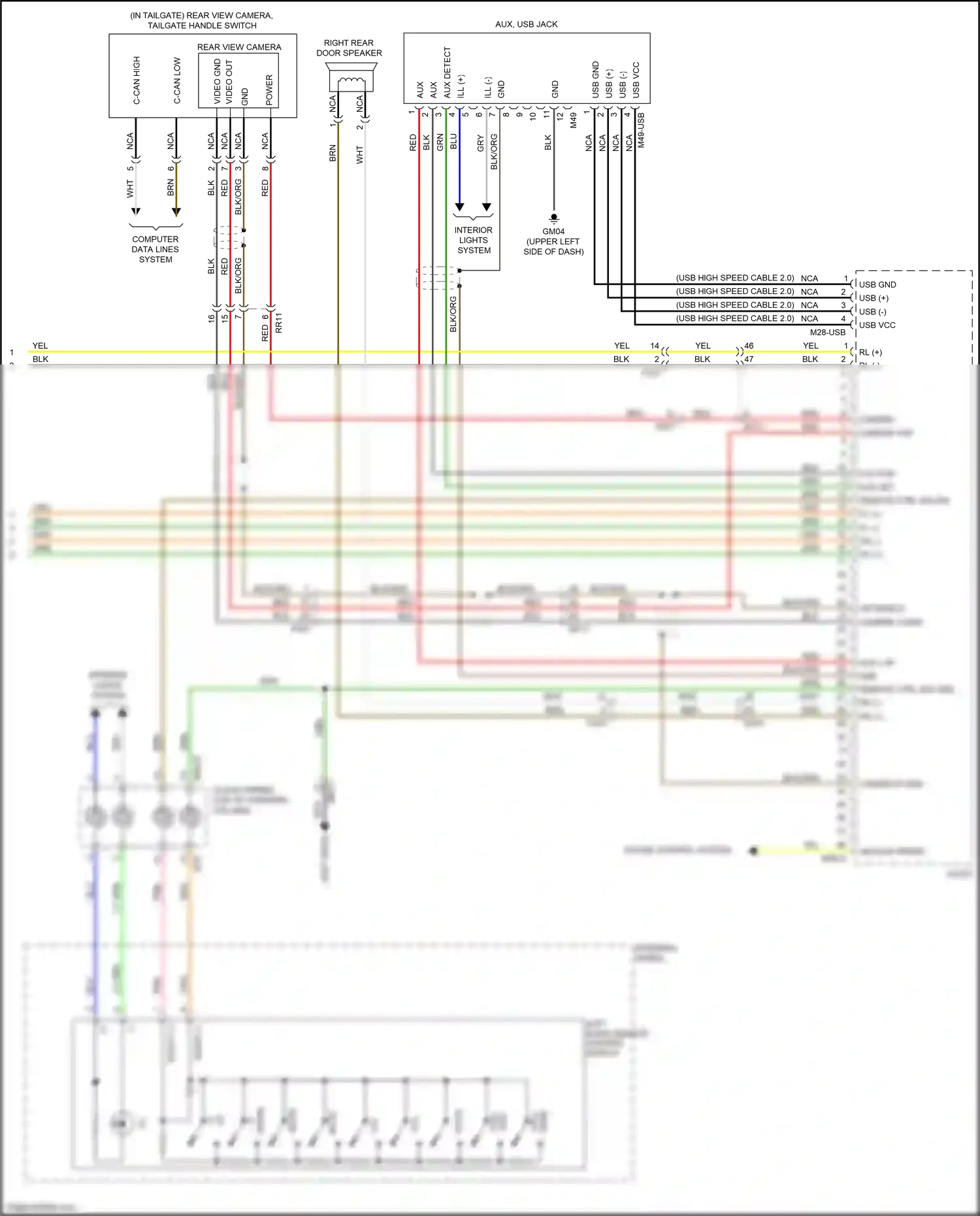 Kia Niro I (2016-2019) aux, usb jack wiring diagram  (6 of 6)