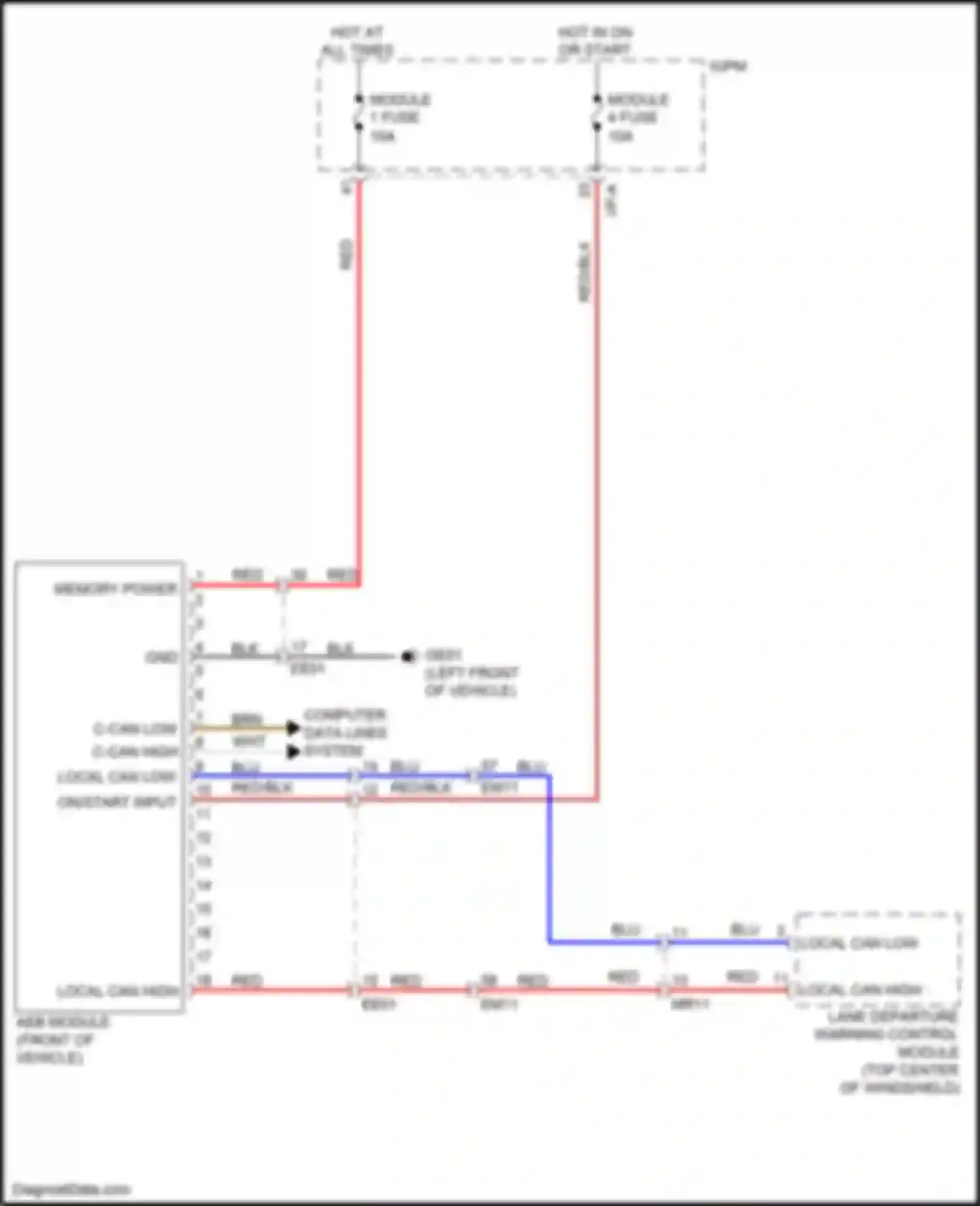 Wiring diagram blk for Kia Niro I (2016-2019) (92 of 122)
