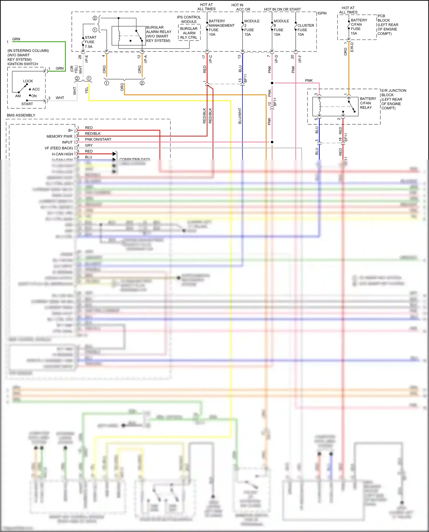 Kia Niro I (2016-2019) bms control module wiring diagram  (11 of 13)