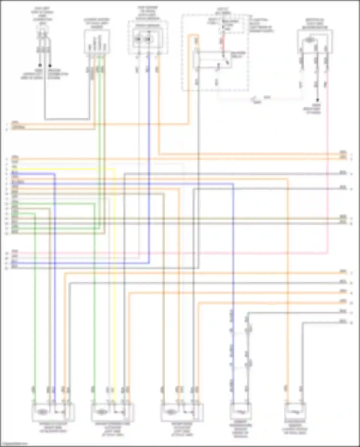 Wiring diagram driver mode actuator for Kia Niro I (2016-2019) (1 of 1)
