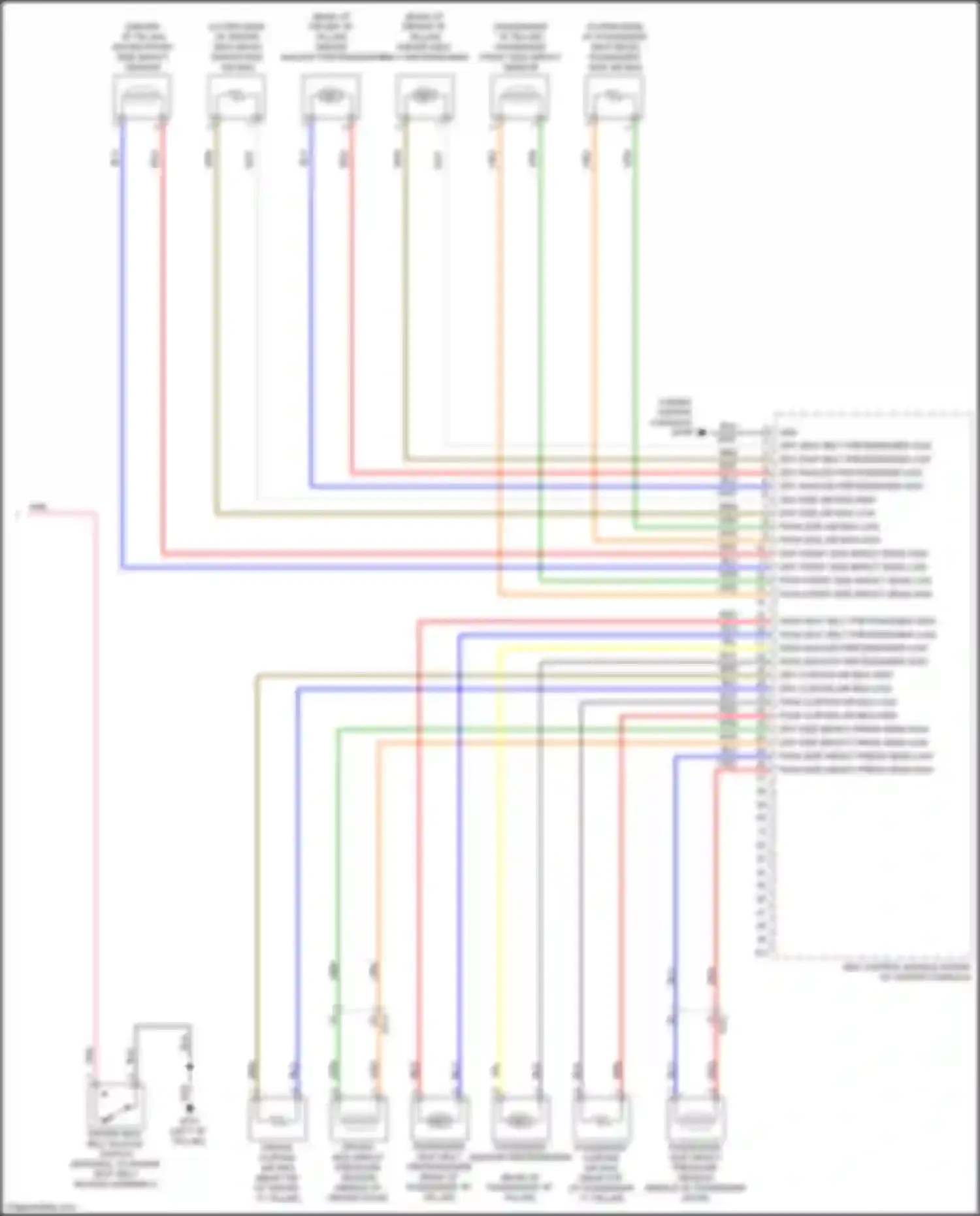 Wiring diagram drv anchor pretensioner high for Kia Niro I (2016-2019) (1 of 1)