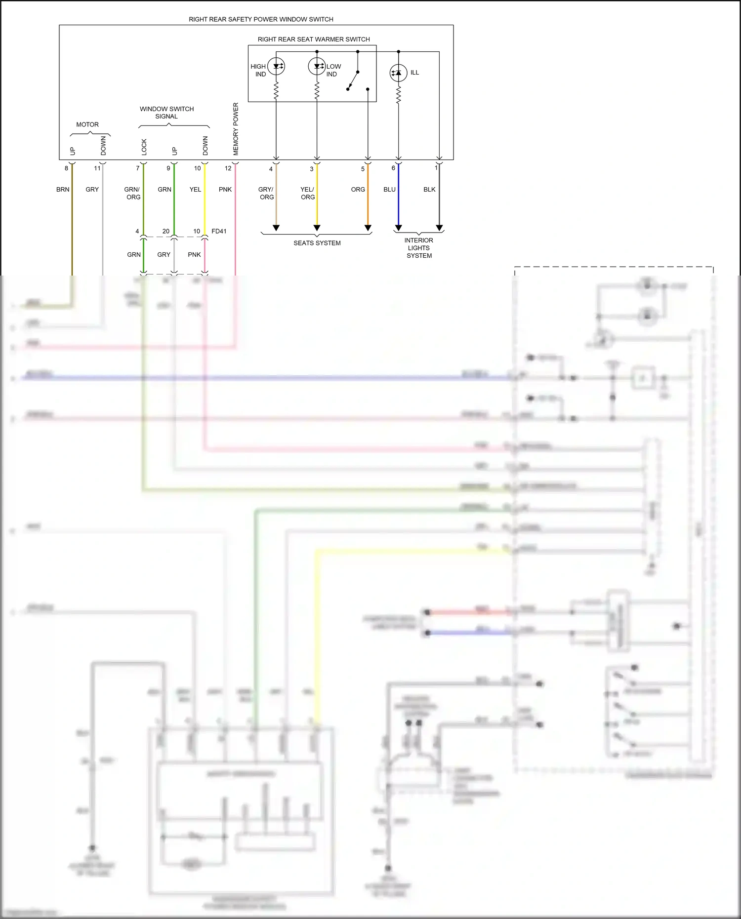 Kia Niro I (2016-2019) fr m up wiring diagram  (1 of 1)