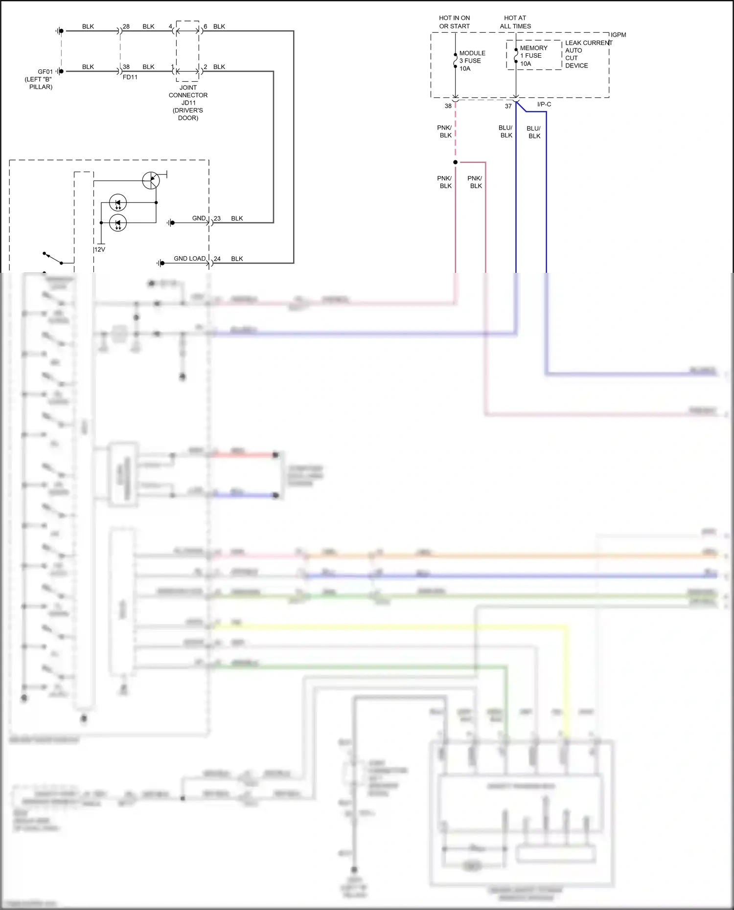 Kia Niro I (2016-2019) fr up wiring diagram  (1 of 1)