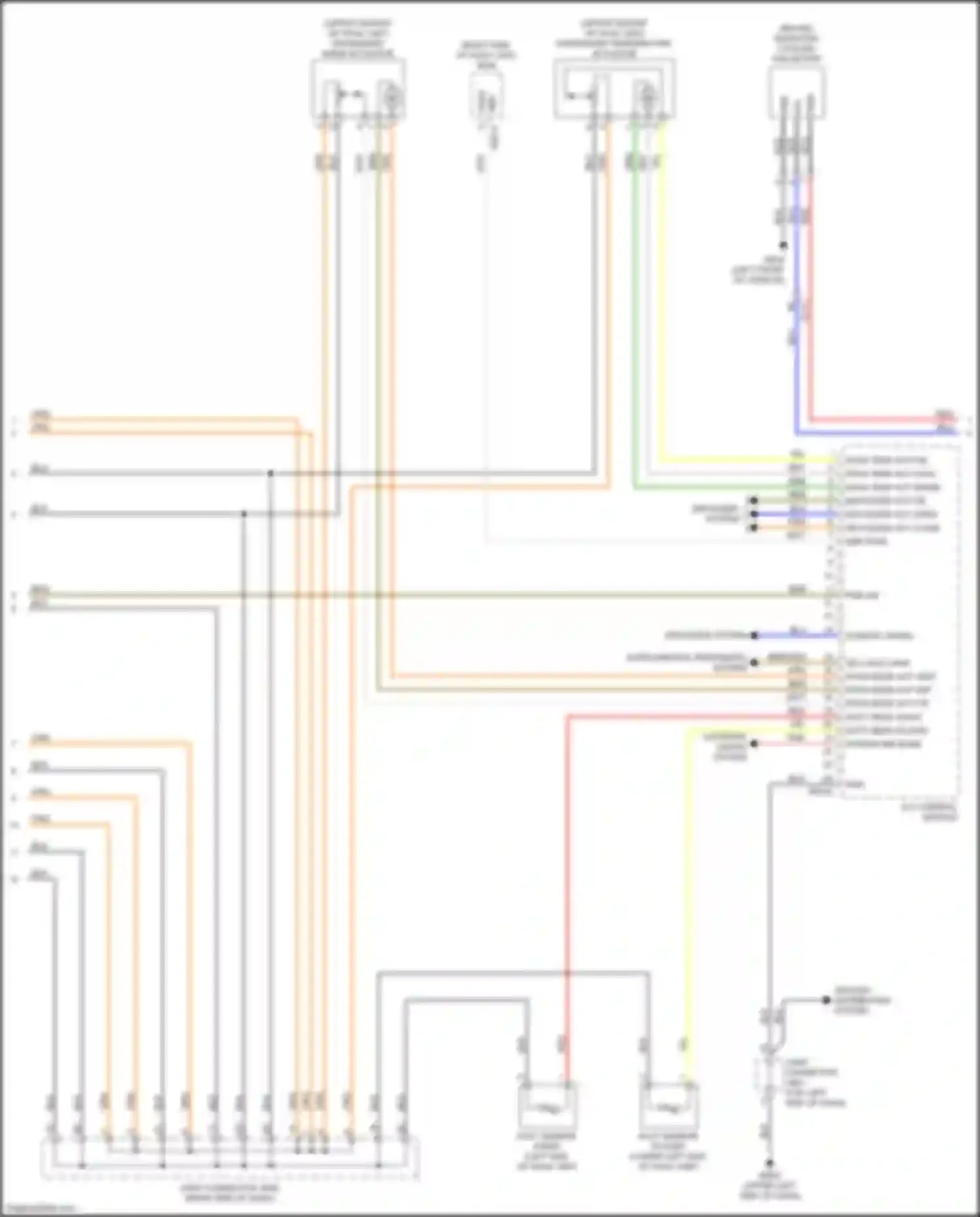 Wiring diagram hazard ind blink for Kia Niro I (2016-2019) (1 of 1)