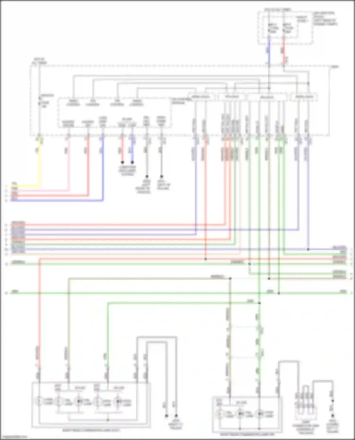 Wiring diagram hazard sw ind for Kia Niro I (2016-2019) (2 of 2)