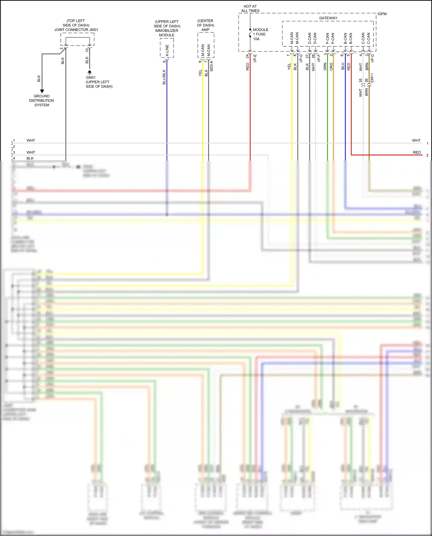Kia Niro I (2016-2019) immobilizer module wiring diagram  (1 of 5)