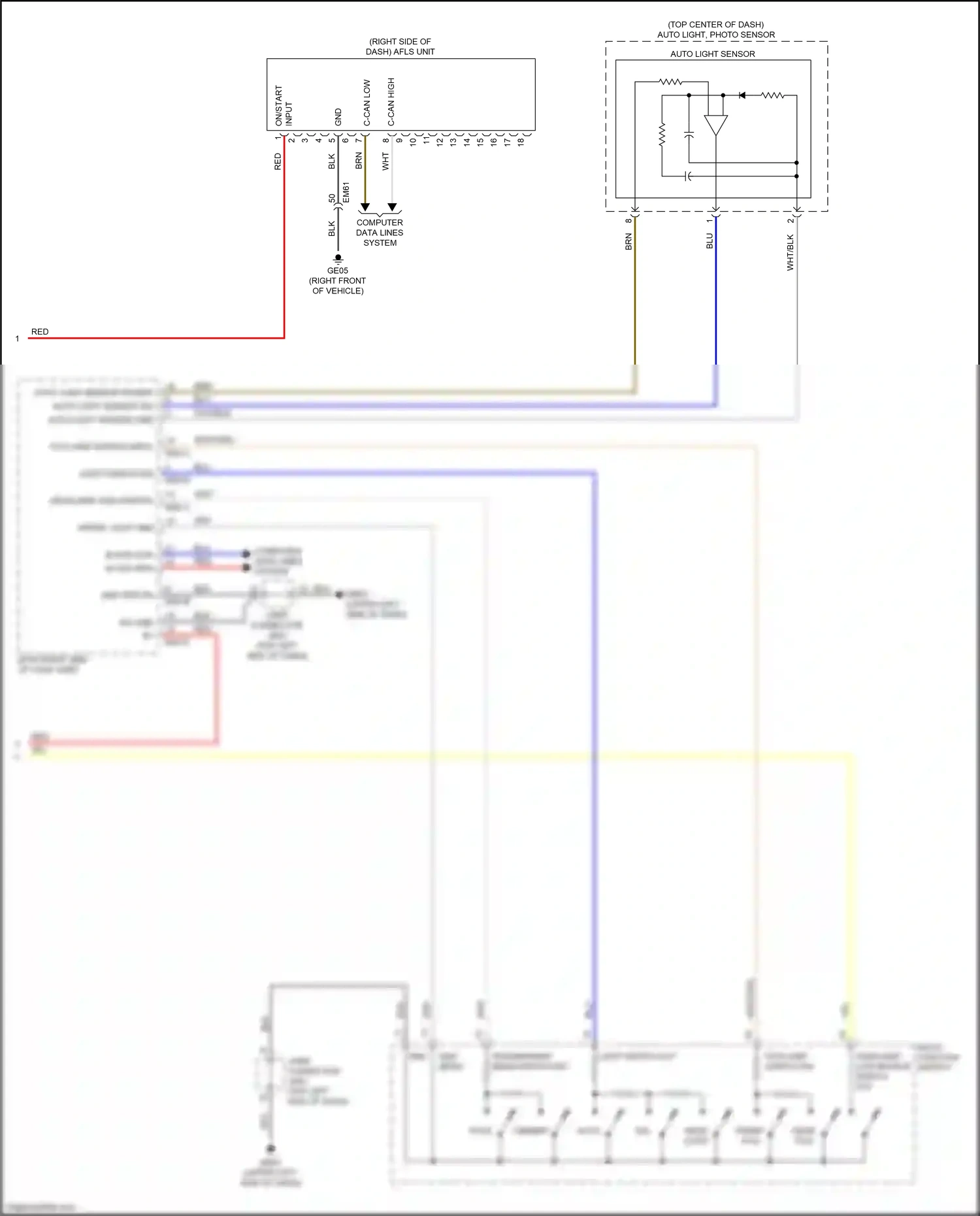 Kia Niro I (2016-2019) input wiring diagram  (1 of 2)