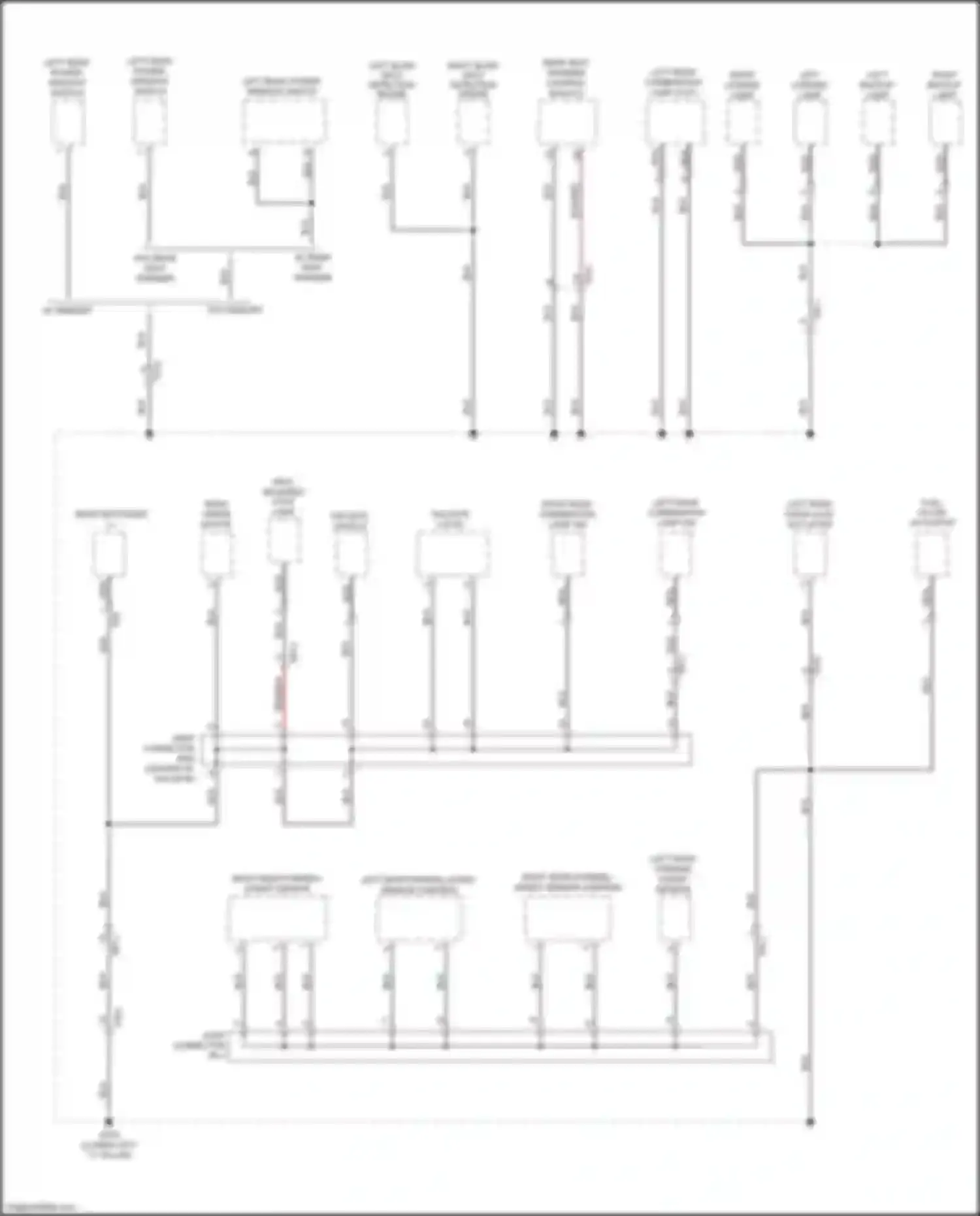 Wiring diagram left blind spot detection radar for Kia Niro I (2016-2019) (3 of 4)