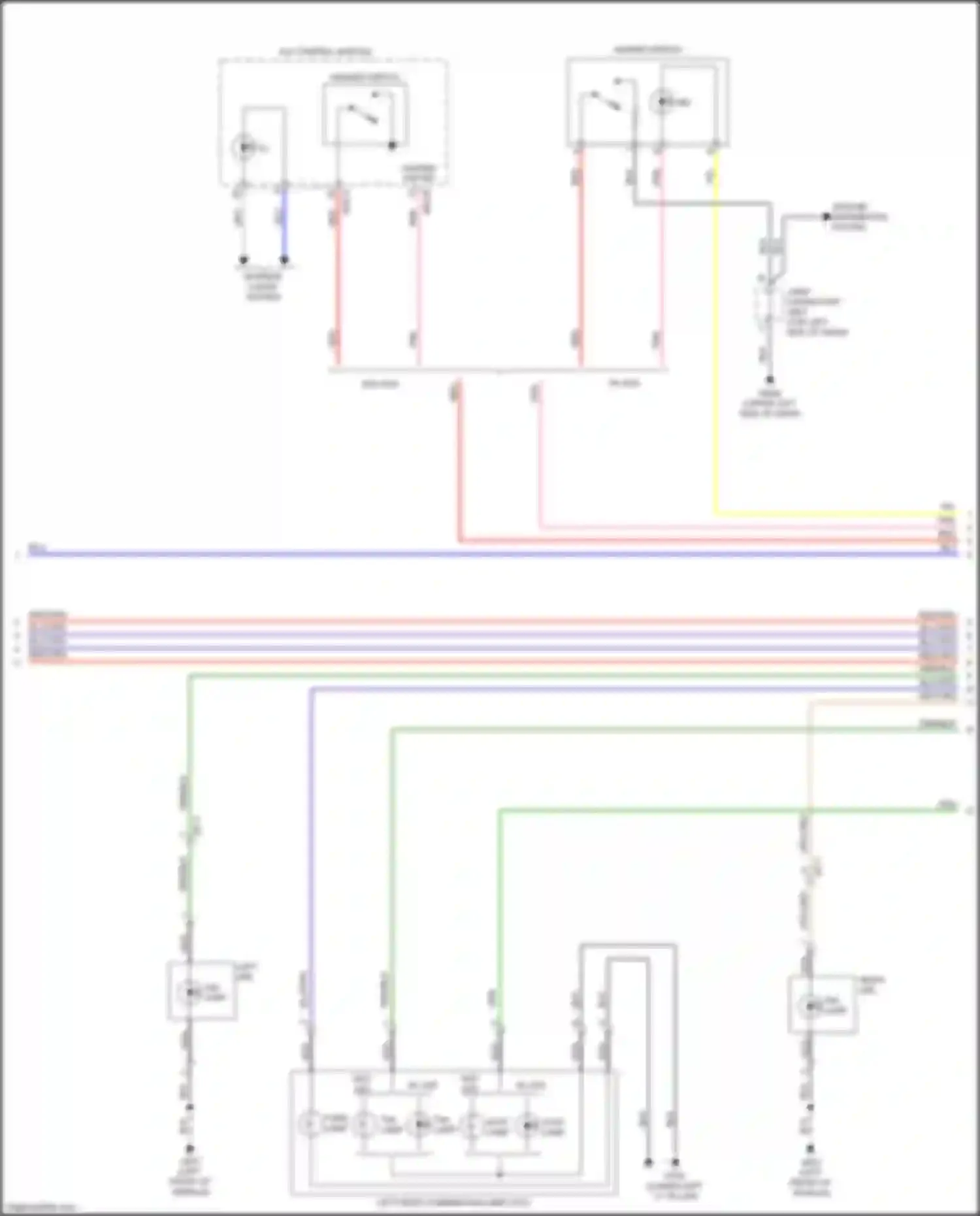 Wiring diagram left drl for Kia Niro I (2016-2019) (2 of 5)