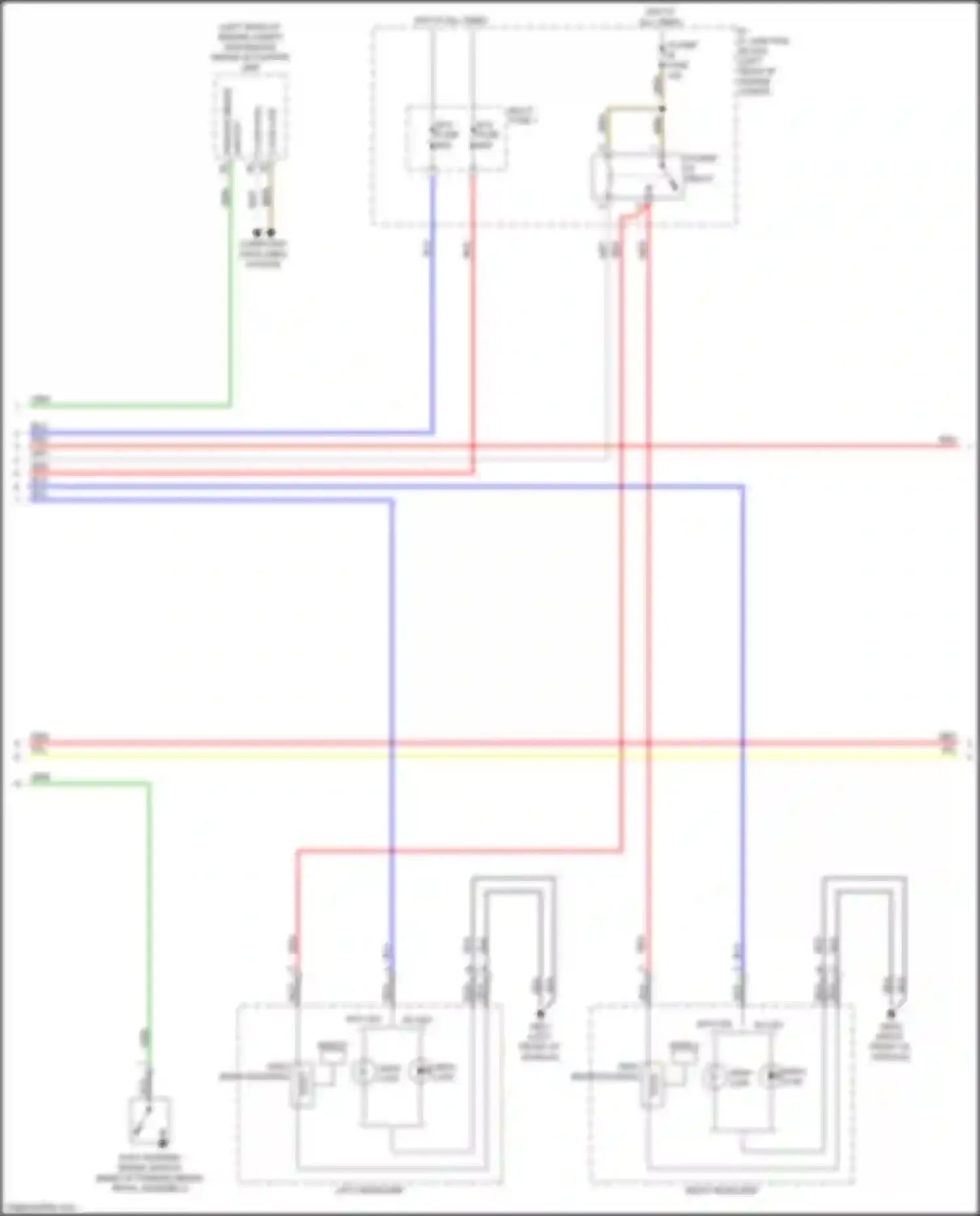 Wiring diagram left headlamp for Kia Niro I (2016-2019) (1 of 7)