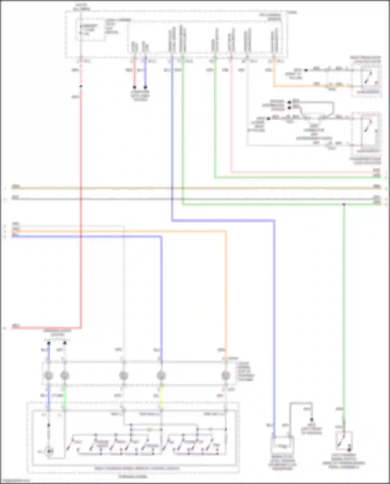 Wiring diagram memory 1 fuse for Kia Niro I (2016-2019) (8 of 15)