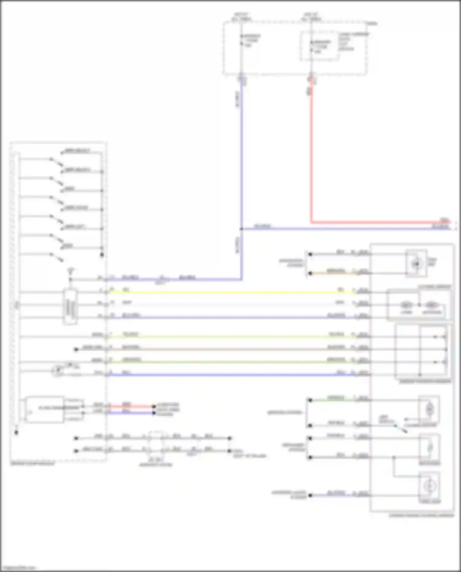 Wiring diagram memory 1 fuse for Kia Niro I (2016-2019) (12 of 15)