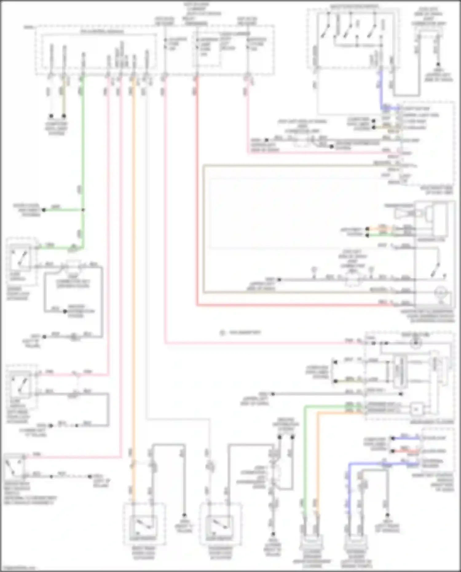 Wiring diagram multi- function switch for Kia Niro I (2016-2019) (2 of 8)