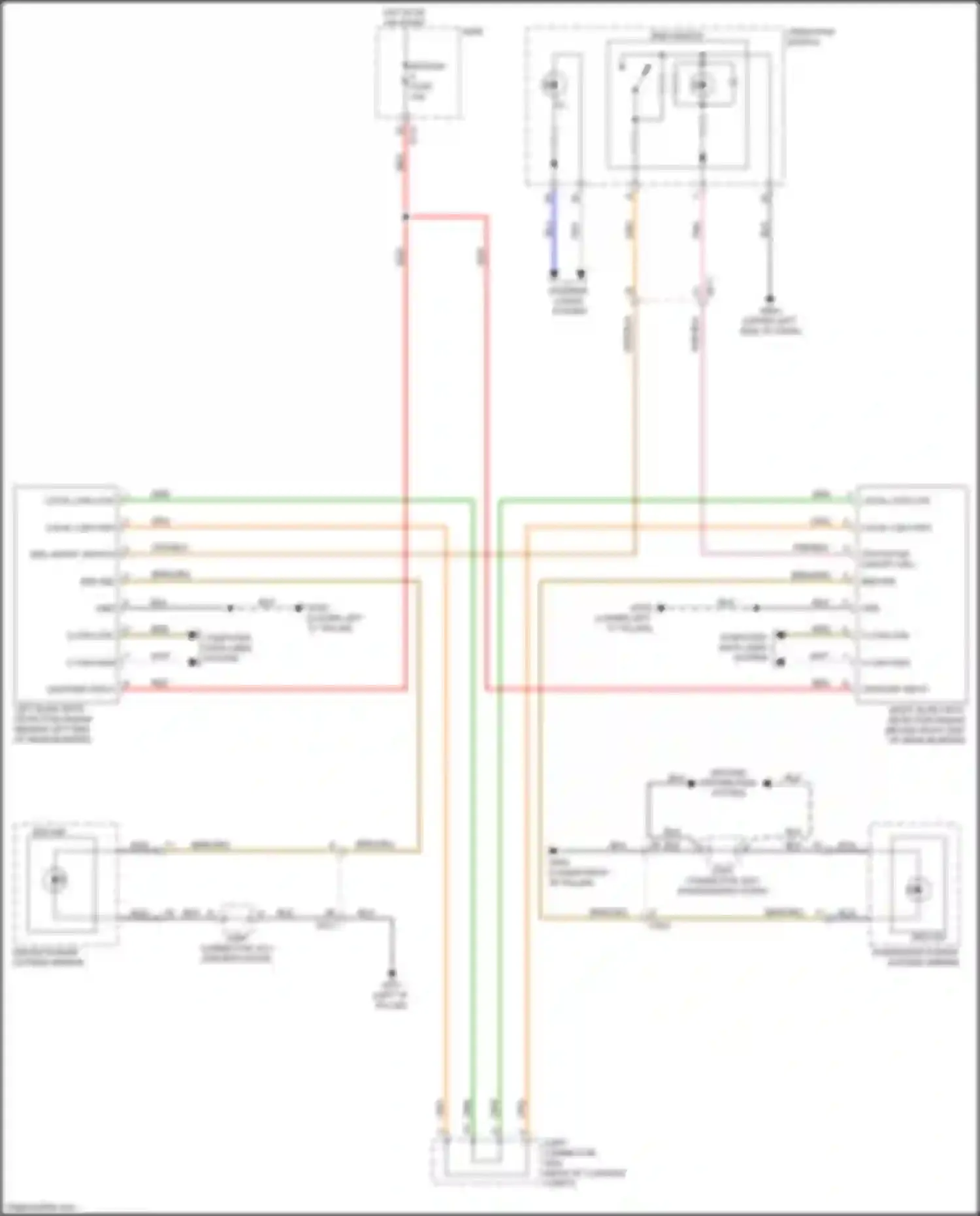 Wiring diagram passenger power outside mirror for Kia Niro I (2016-2019) (1 of 8)