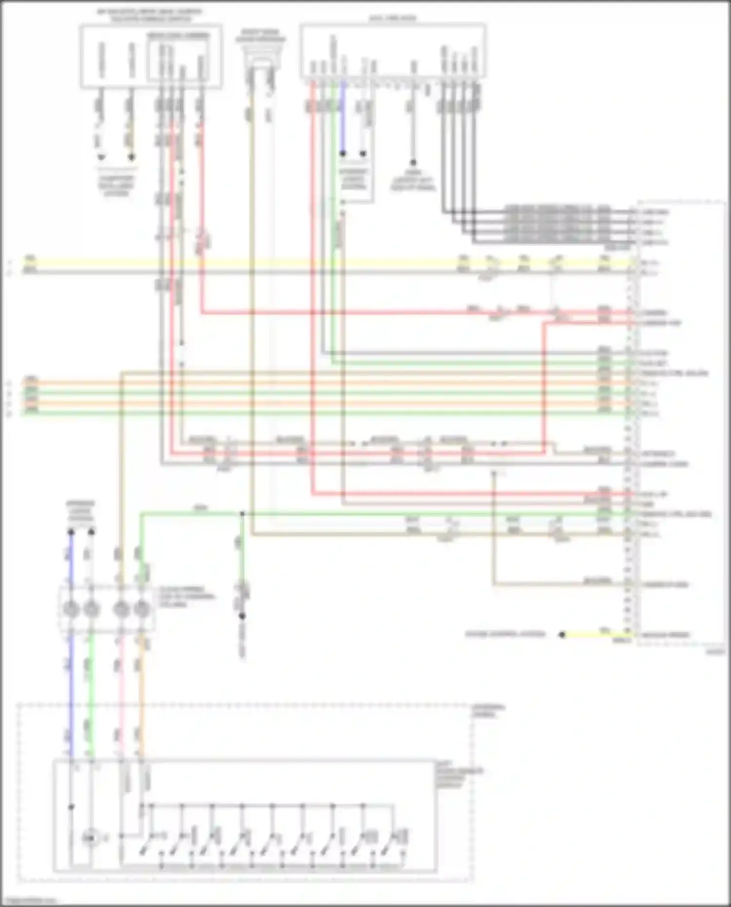 Wiring diagram usb gnd for Kia Niro I (2016-2019) (3 of 3)