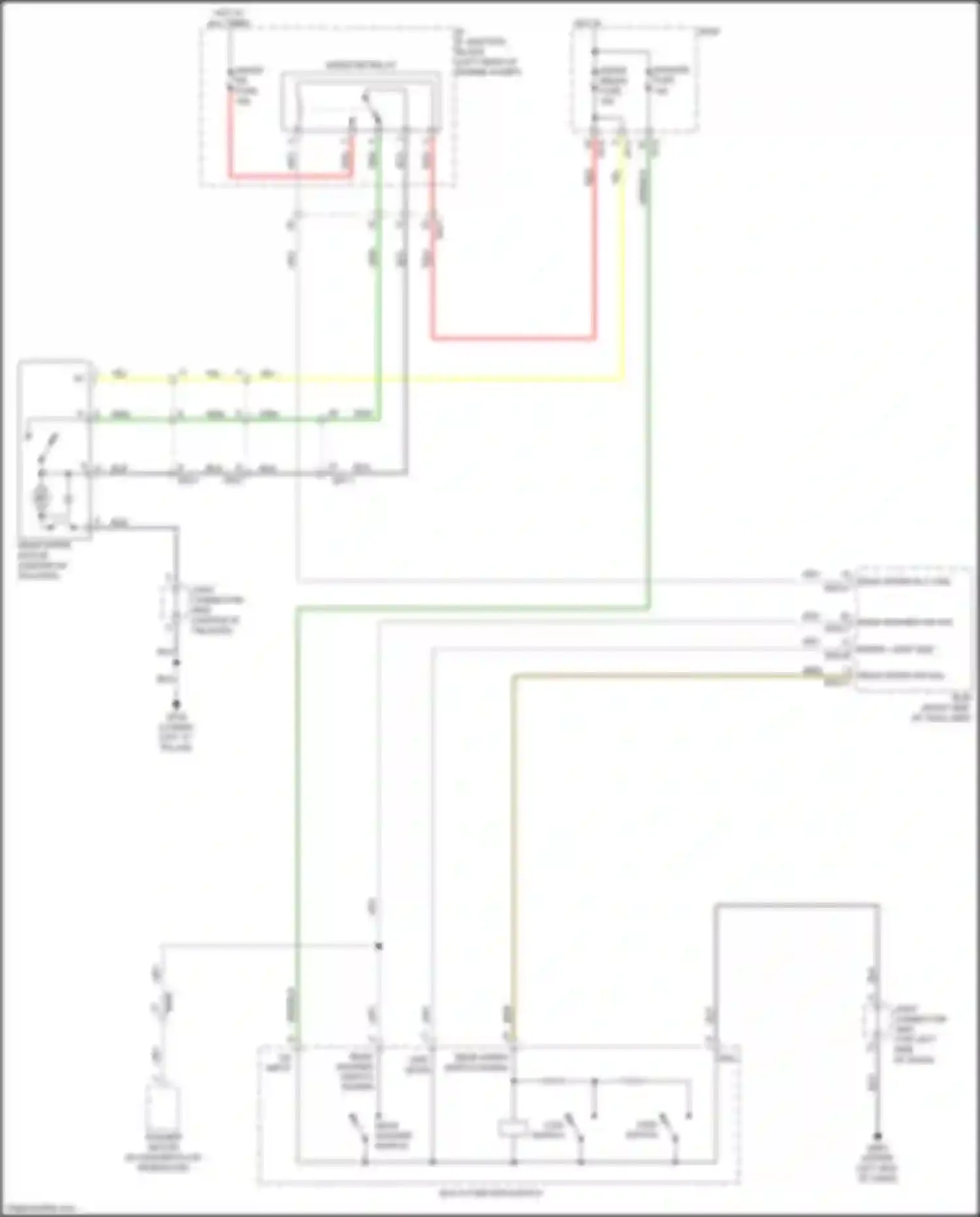 Wiring diagram wiper, light gnd for Kia Niro I (2016-2019) (7 of 7)