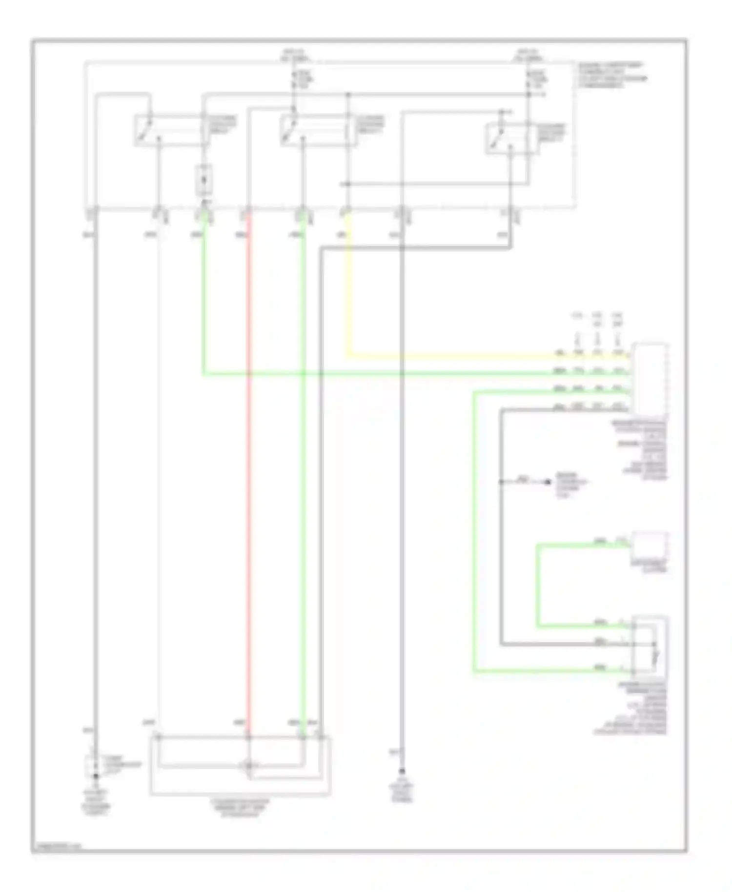 Optima Kia I facelift (2002-2005): Cooling fan circuit