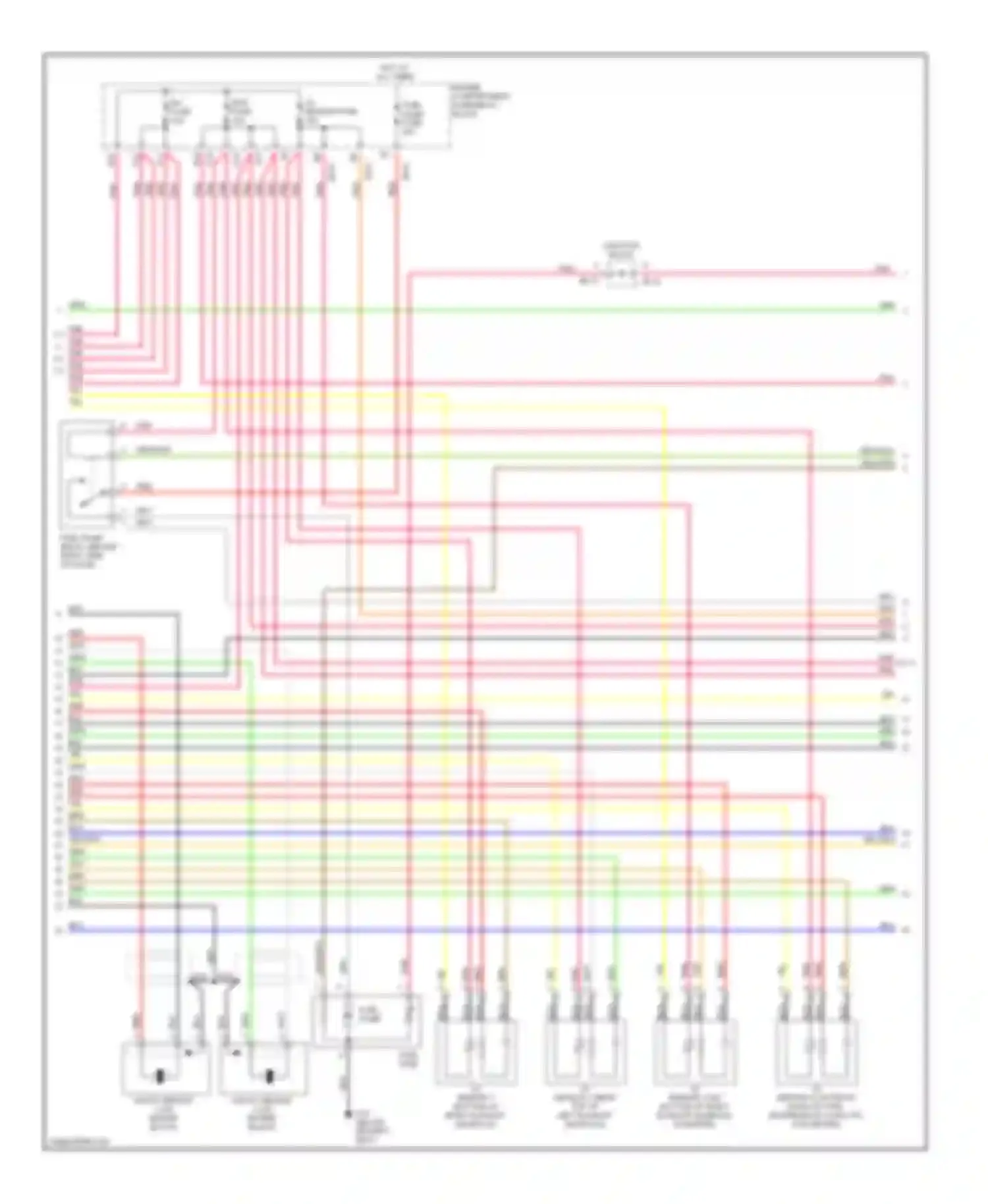 Optima Kia I facelift (2002-2005): Wiring diagram engine performance 2.7l (2 of 4)