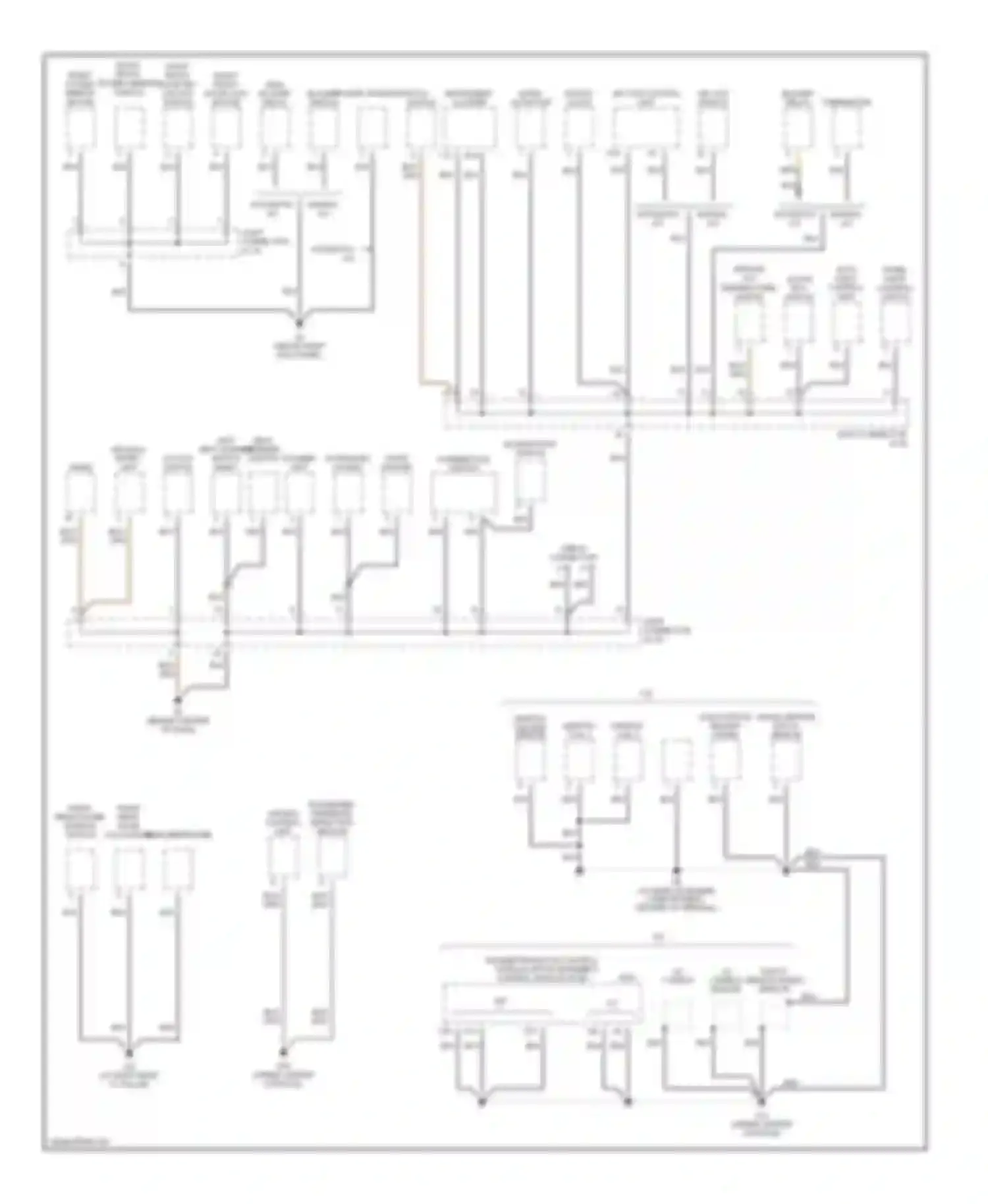 Optima Kia I facelift (2002-2005): Ground distribution circuit (2 of 3)