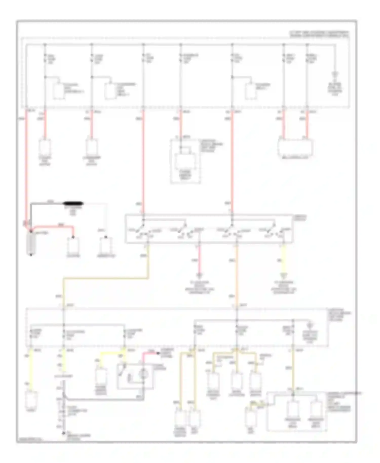 Optima Kia I facelift (2002-2005): Power distribution circuit (1 of 5)