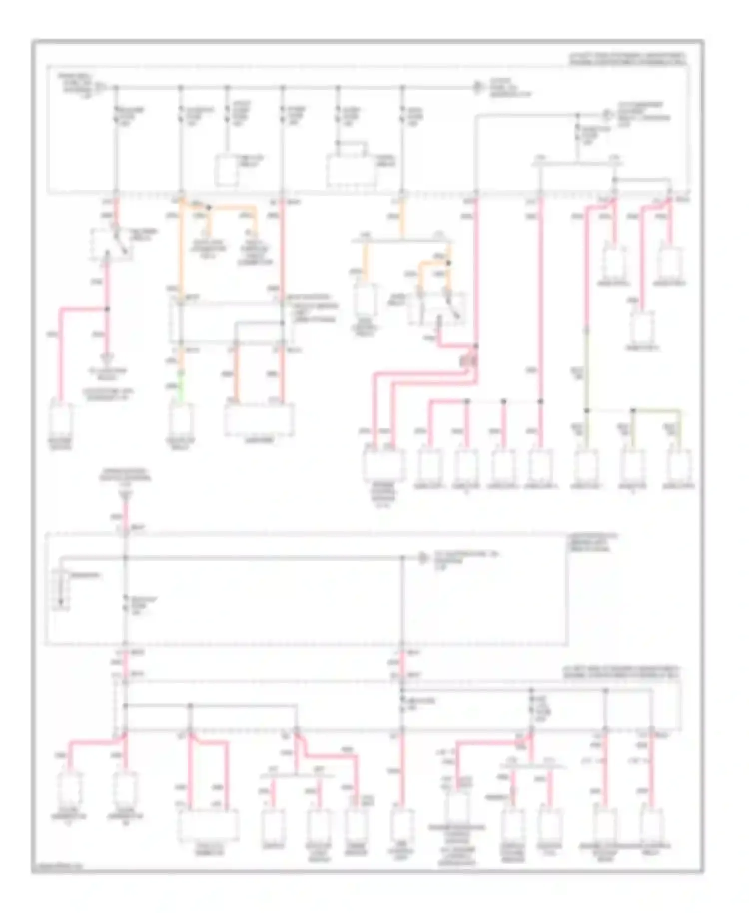 Optima Kia I facelift (2002-2005): Power distribution circuit (2 of 5)
