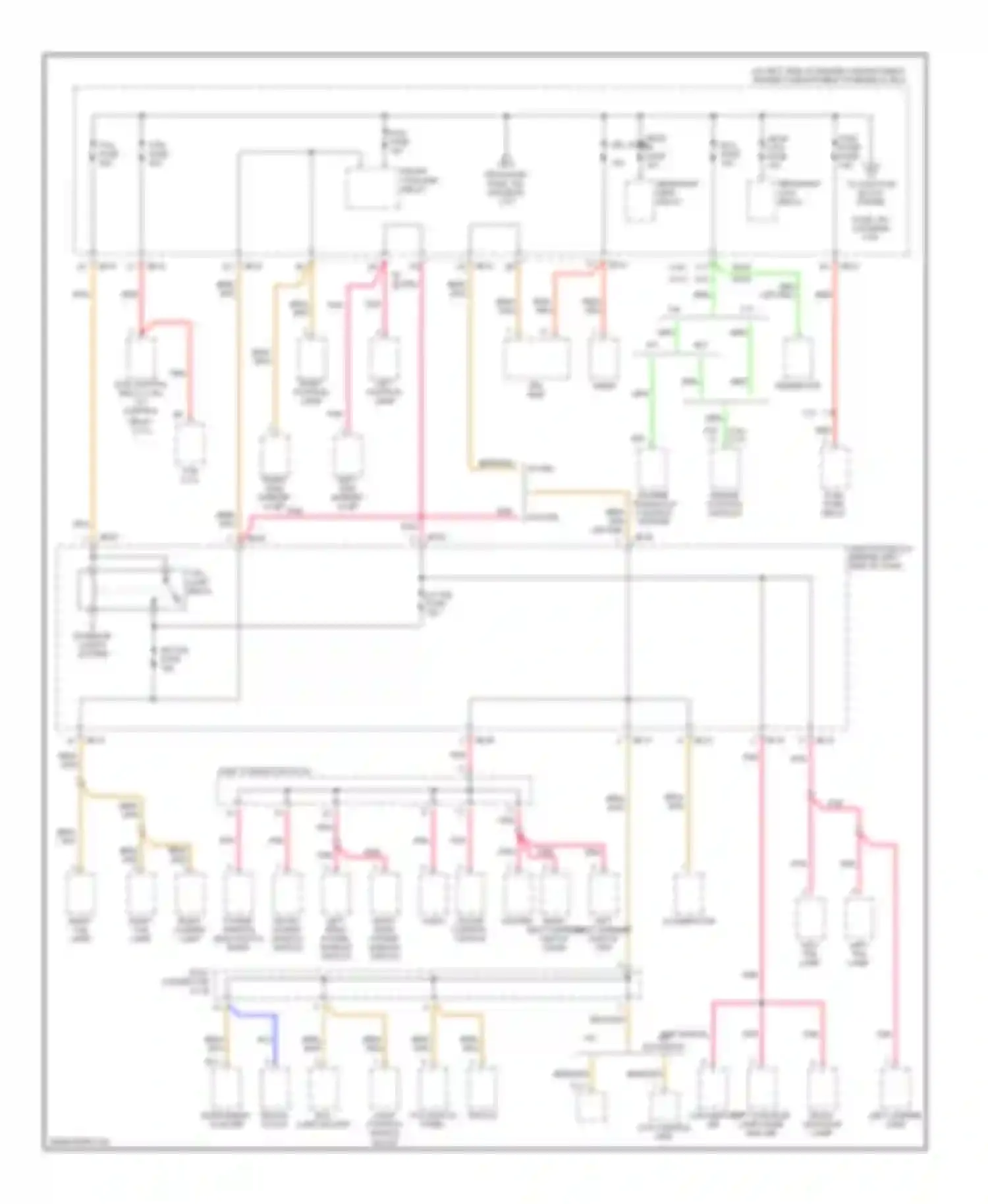 Optima Kia I facelift (2002-2005): Power distribution circuit (3 of 5)