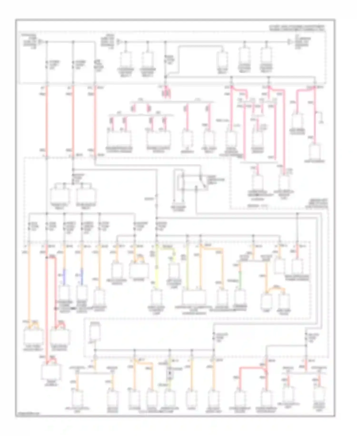 Optima Kia I facelift (2002-2005): Power distribution circuit (4 of 5)