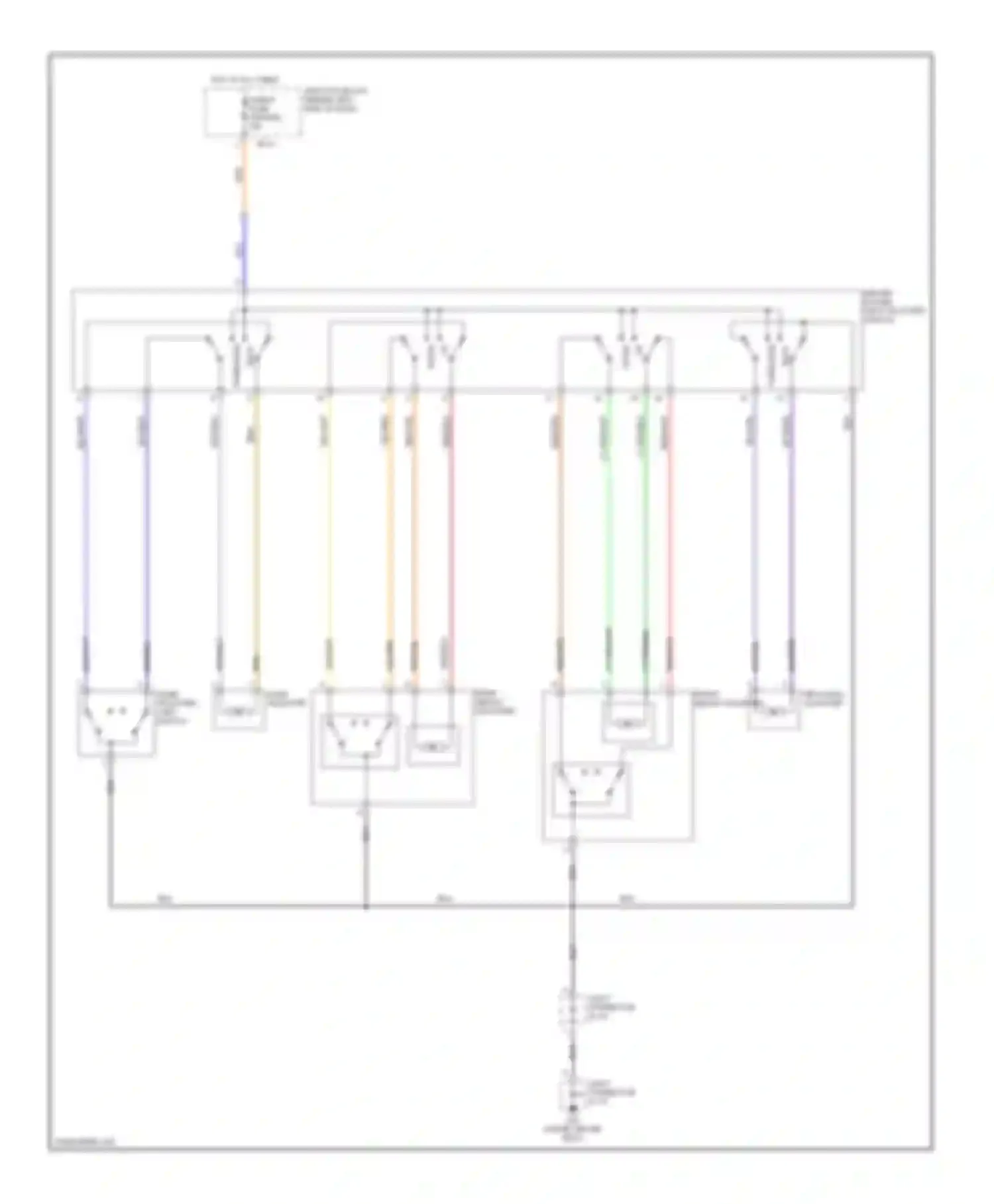 Optima Kia I facelift (2002-2005): Driver seat circuit