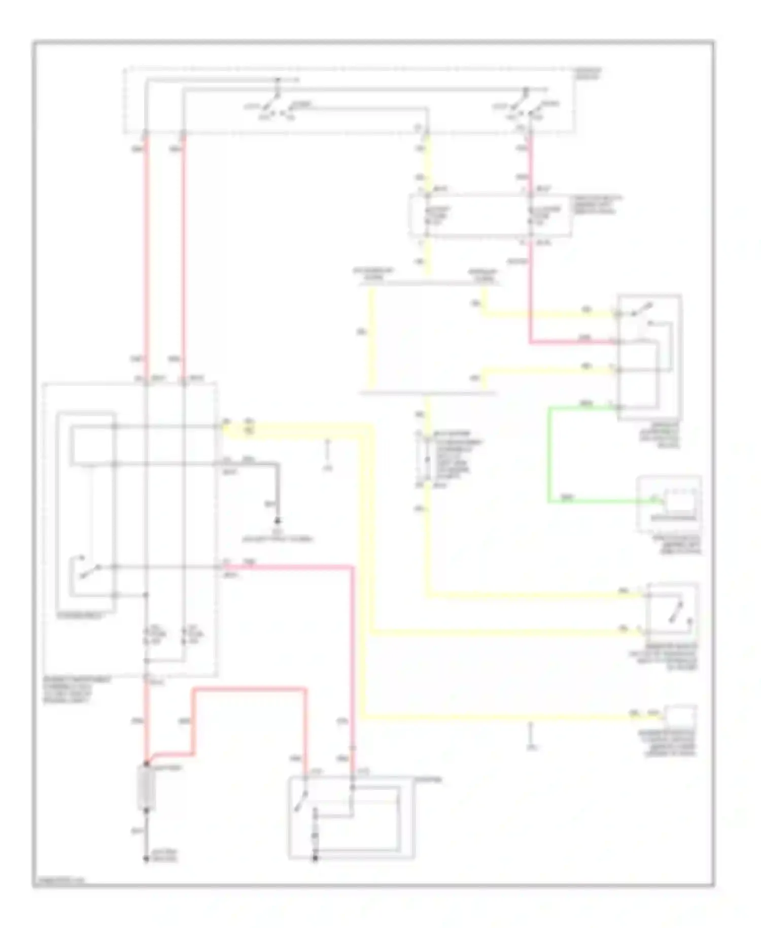 Optima Kia I facelift (2002-2005): Starting circuit, a/t