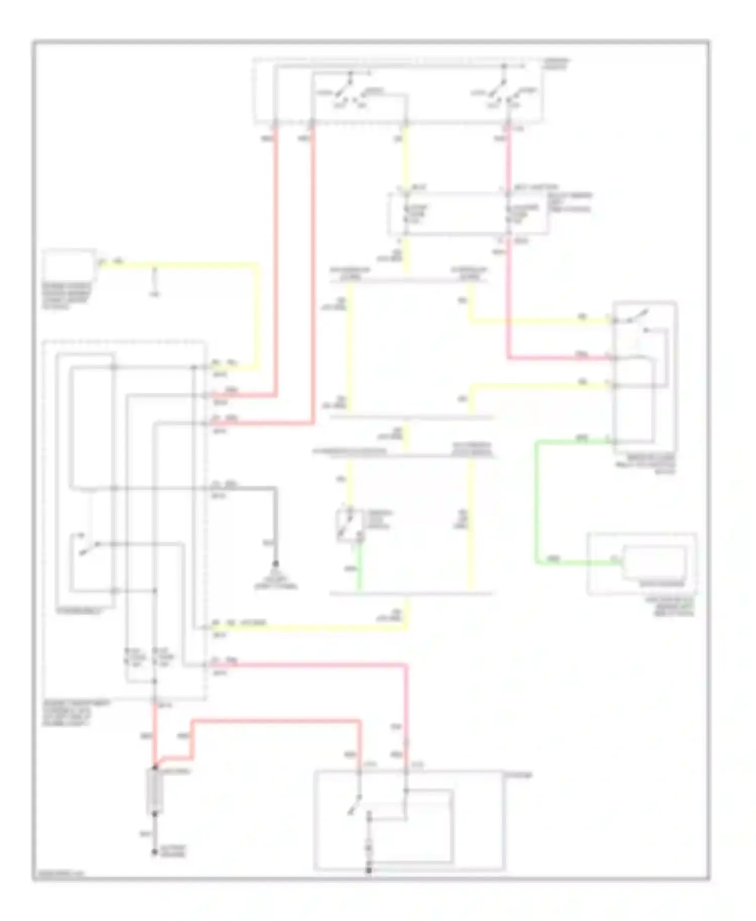 Optima Kia I facelift (2002-2005): Starting circuit, m/t