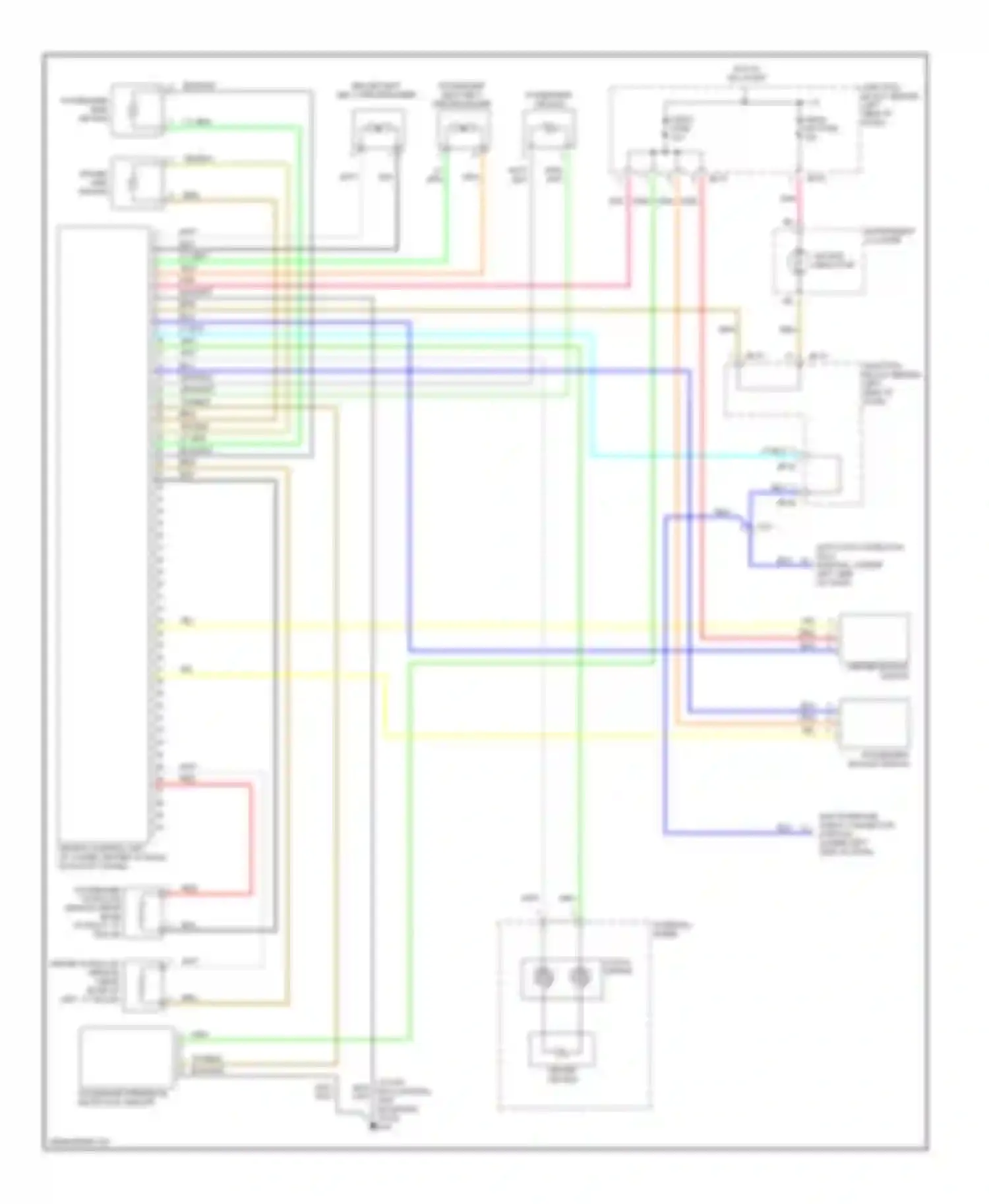 Optima Kia I facelift (2002-2005): Supplemental restraints circuit