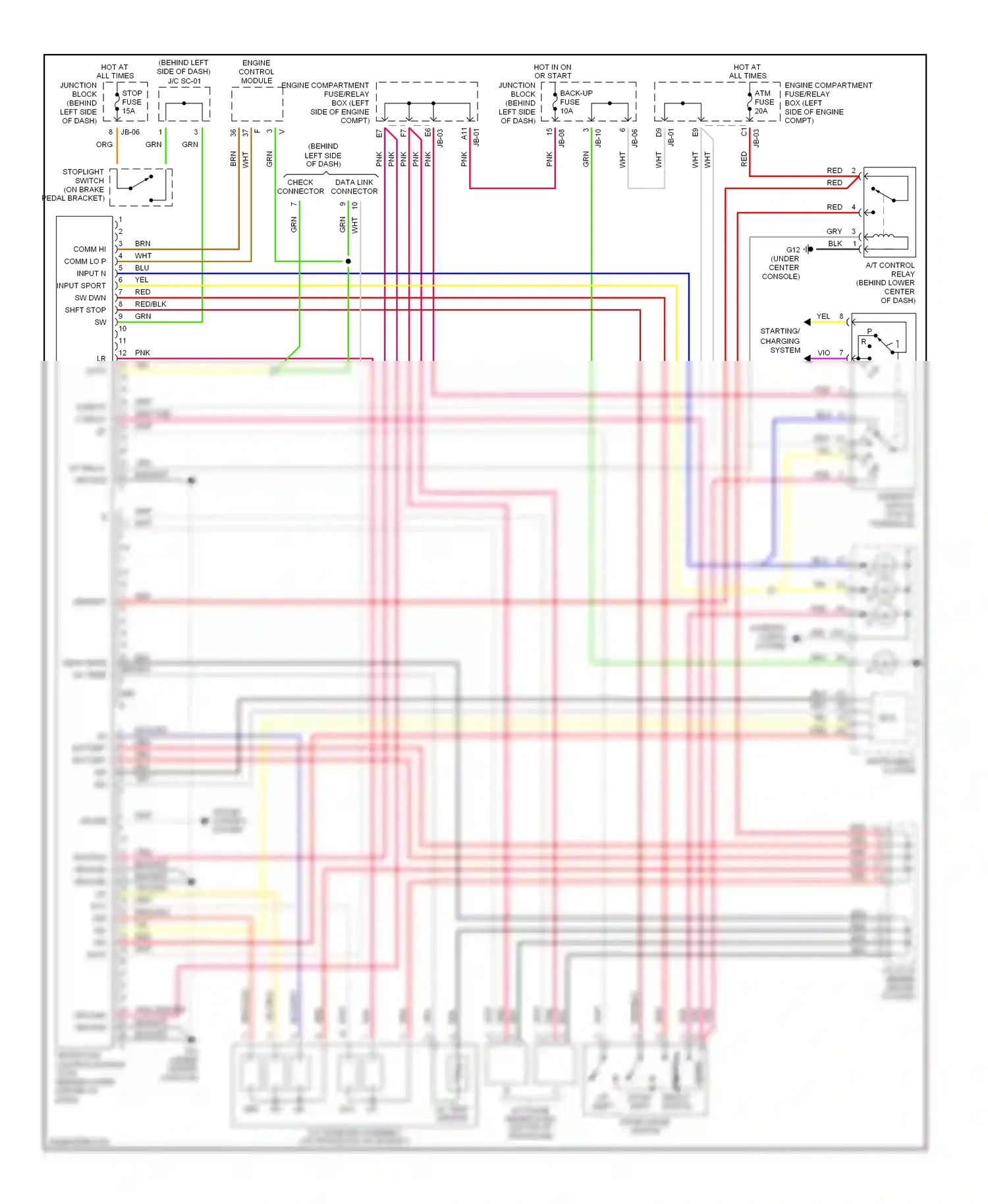 Kia Optima I facelift (2002-2005) blk wiring diagram  (61 of 64)