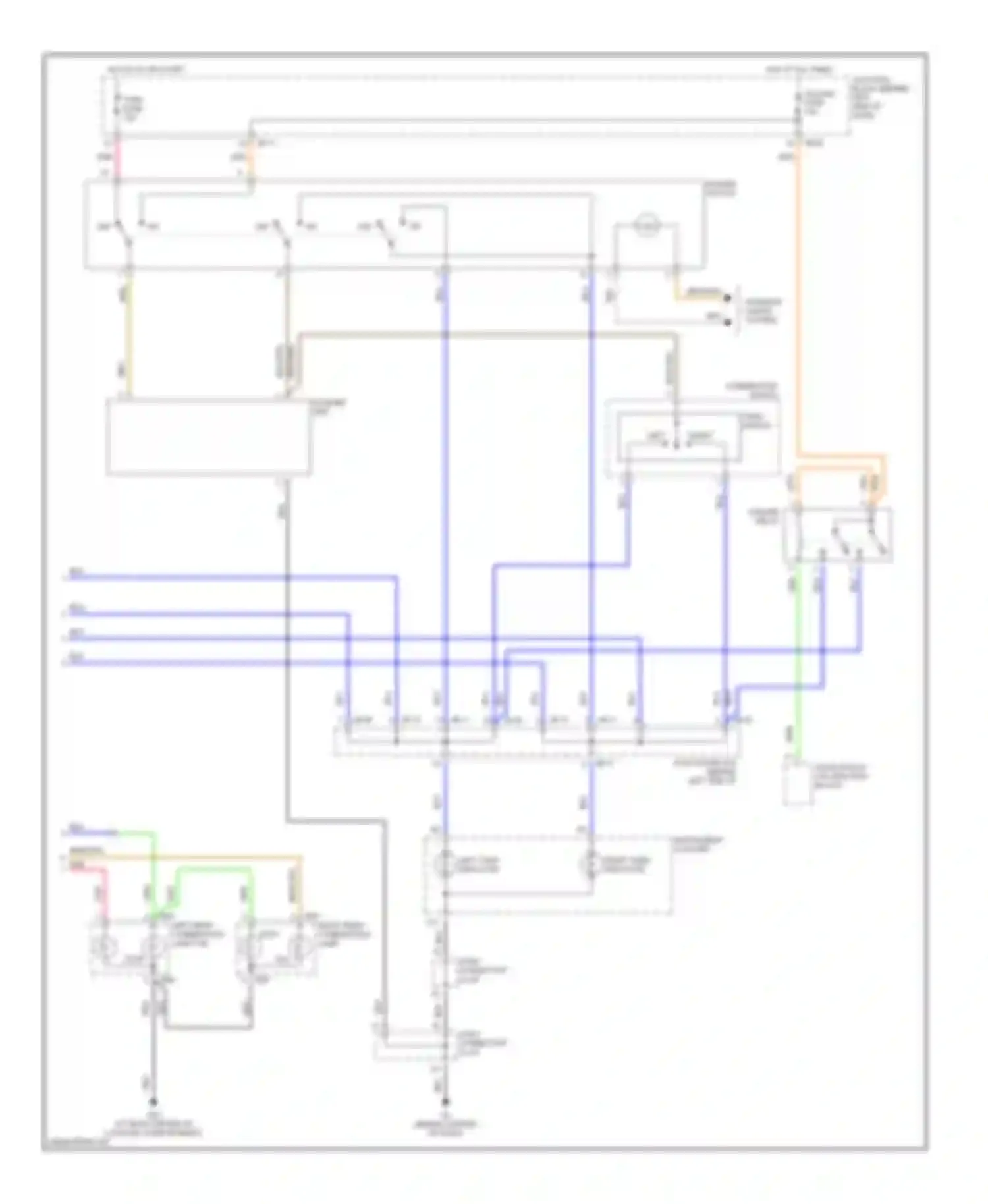 Wiring diagram combination switch for Kia Optima I facelift (2002-2005) (1 of 4)