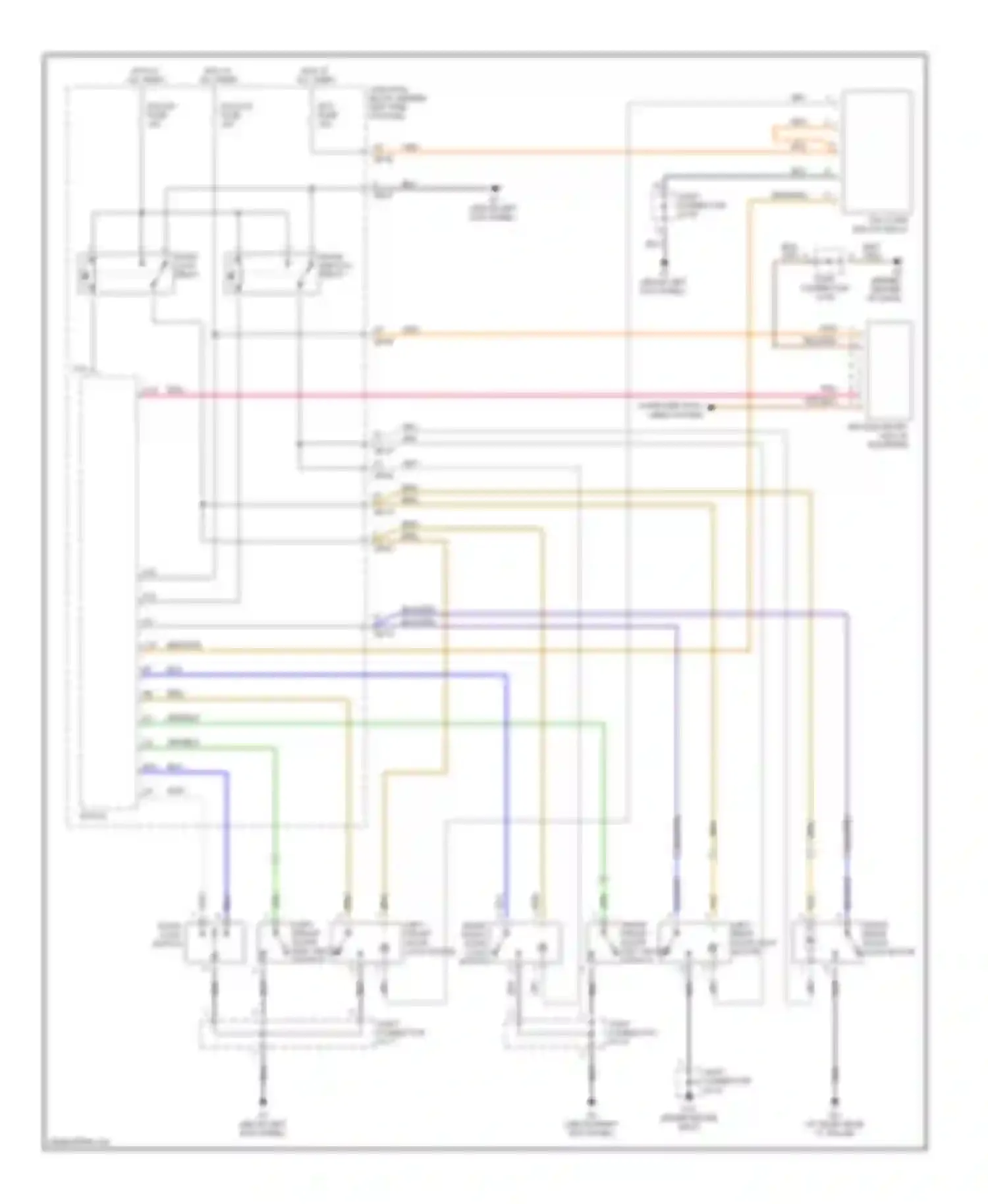 Wiring diagram door unlock relay for Kia Optima I facelift (2002-2005) (2 of 2)