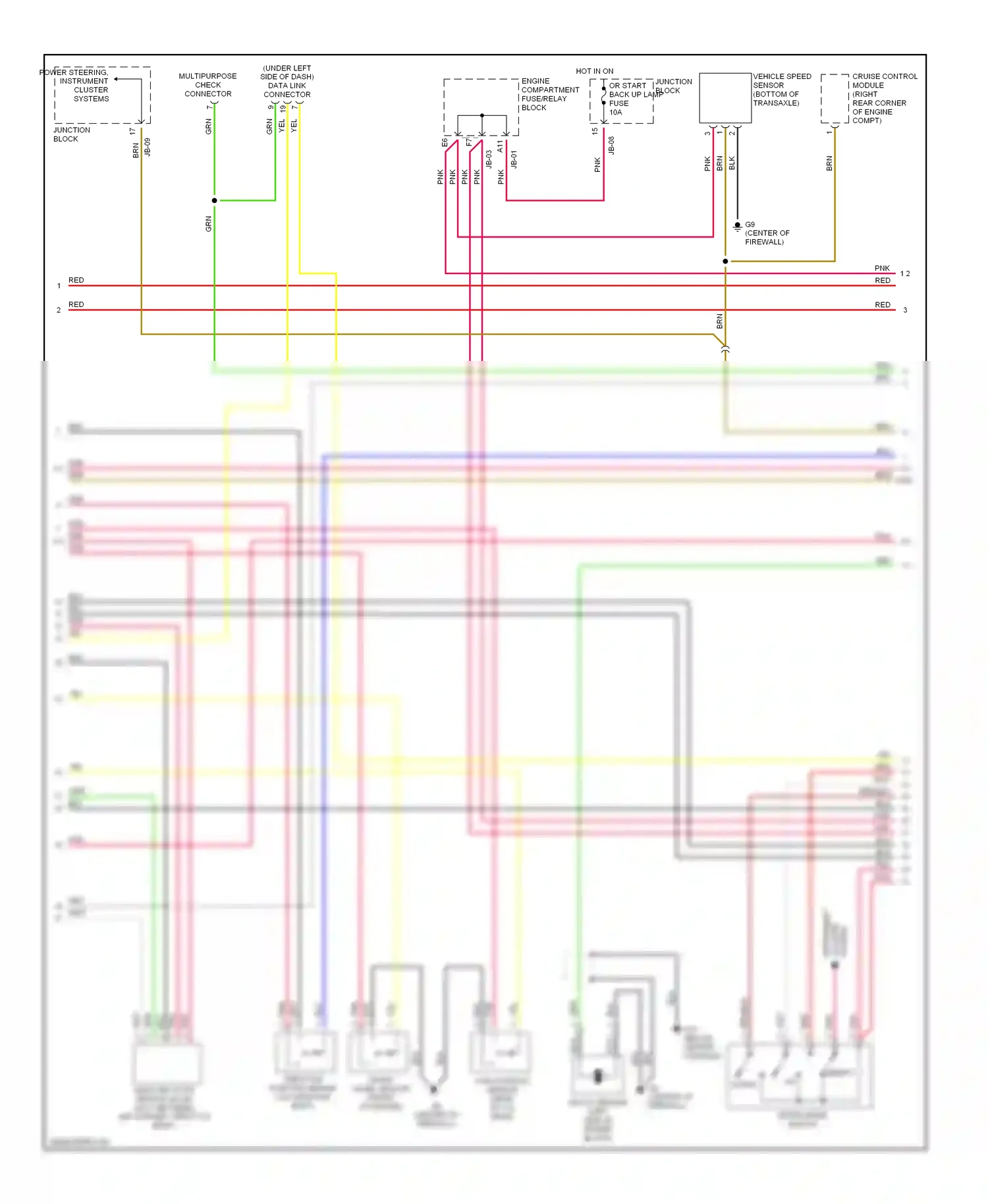 Kia Optima I facelift (2002-2005) down wiring diagram  (4 of 4)
