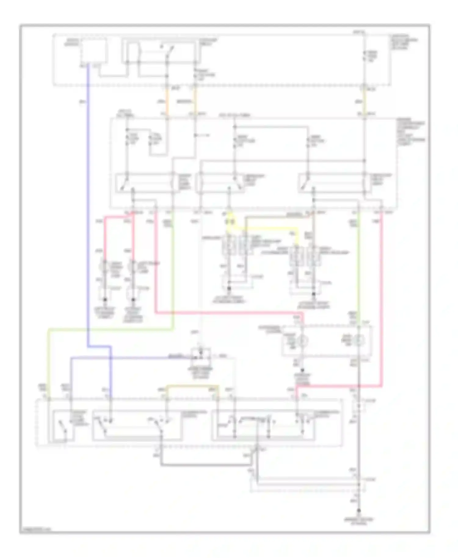 Wiring diagram fog fuse for Kia Optima I facelift (2002-2005) (3 of 4)